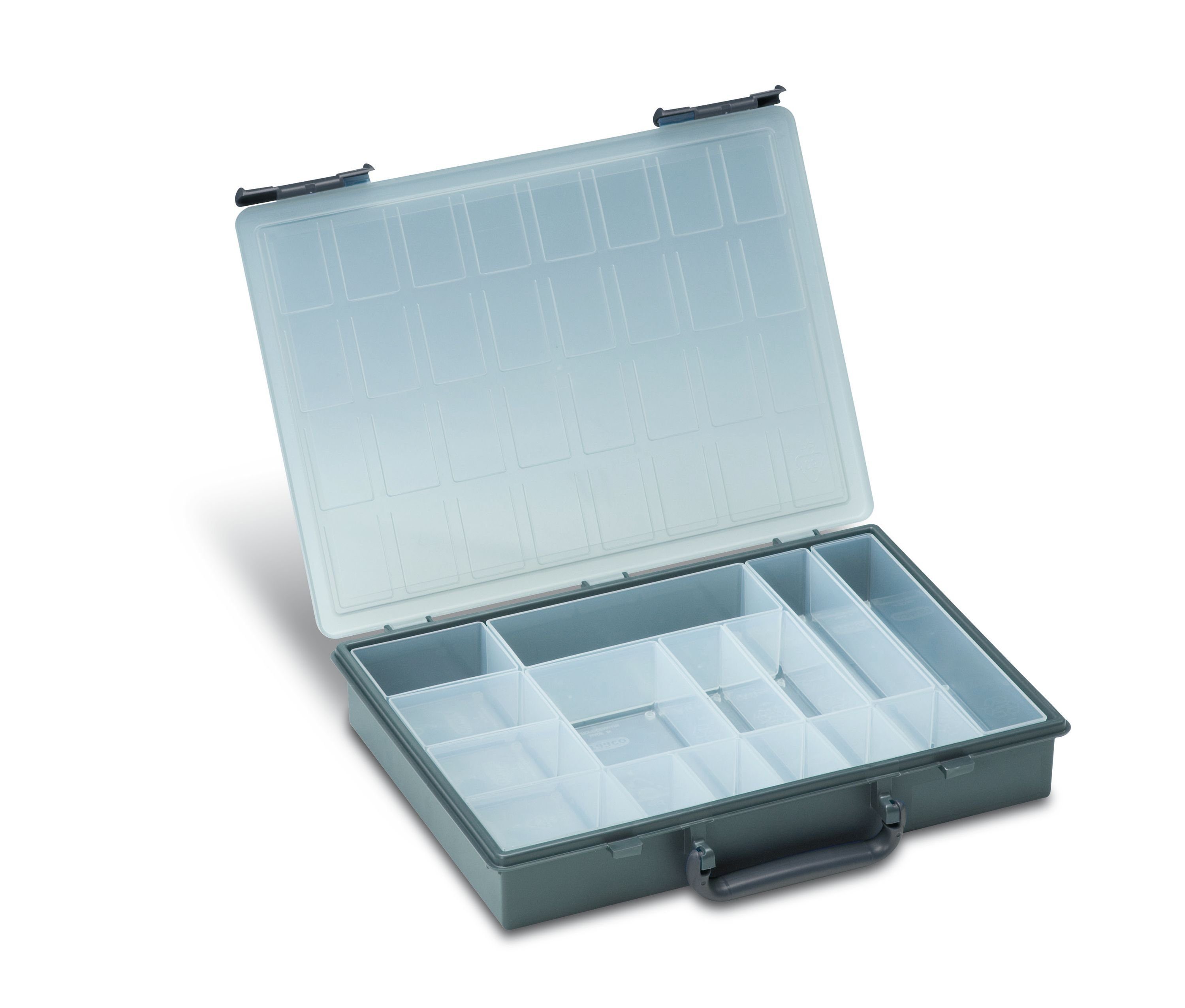 Tanos Werkzeugbox TANOS Rack-Box für Rack-systainer IV – 15 Einzelboxen – Anthrazit