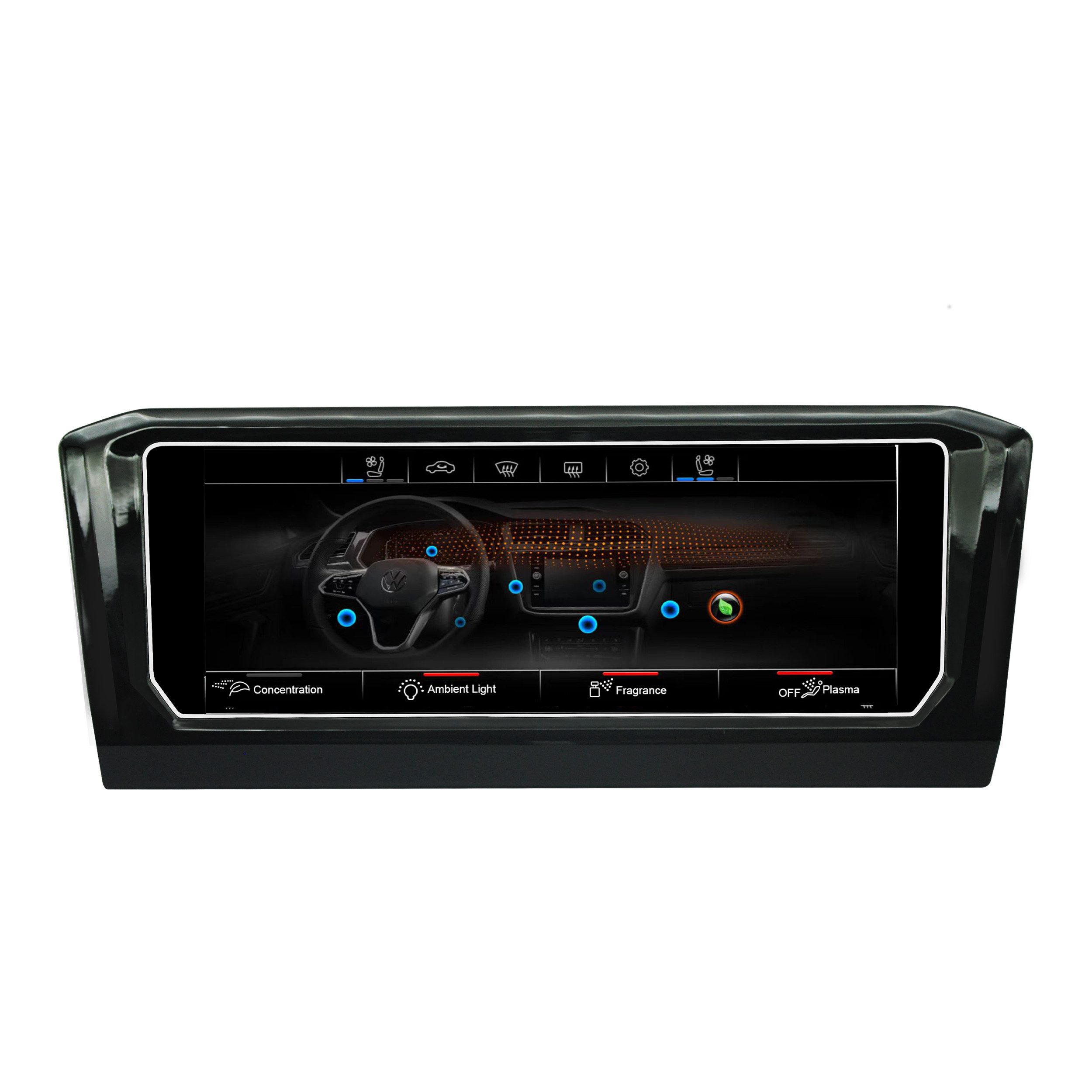 TAFFIO Tachometer Für VW Tiguan II AD1 6.9" Touch Digital Klimabedienteil Kontrollpanel