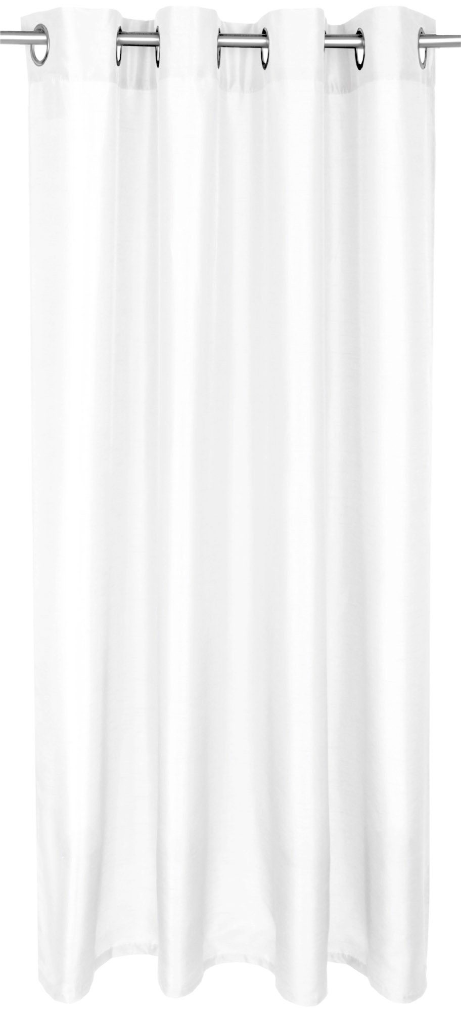 Vorhang, Arsvita, Ösen (1 St), blickdicht, Dekoschal Blickdicht mit Ösen - Aufhängung, in verschiedenen Farben und Größen Weiß
