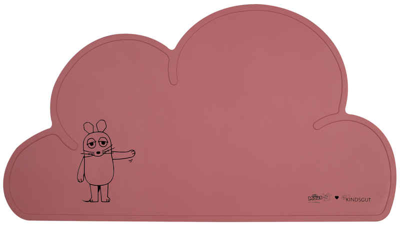 Platzset, »Platzdeckchen X Die Maus«, Kindsgut, Tisch-Set Wolke, Unterlage in kinderfreundlichem Design und dezenten Farben mit der Maus, frei von BPA, Altrosa