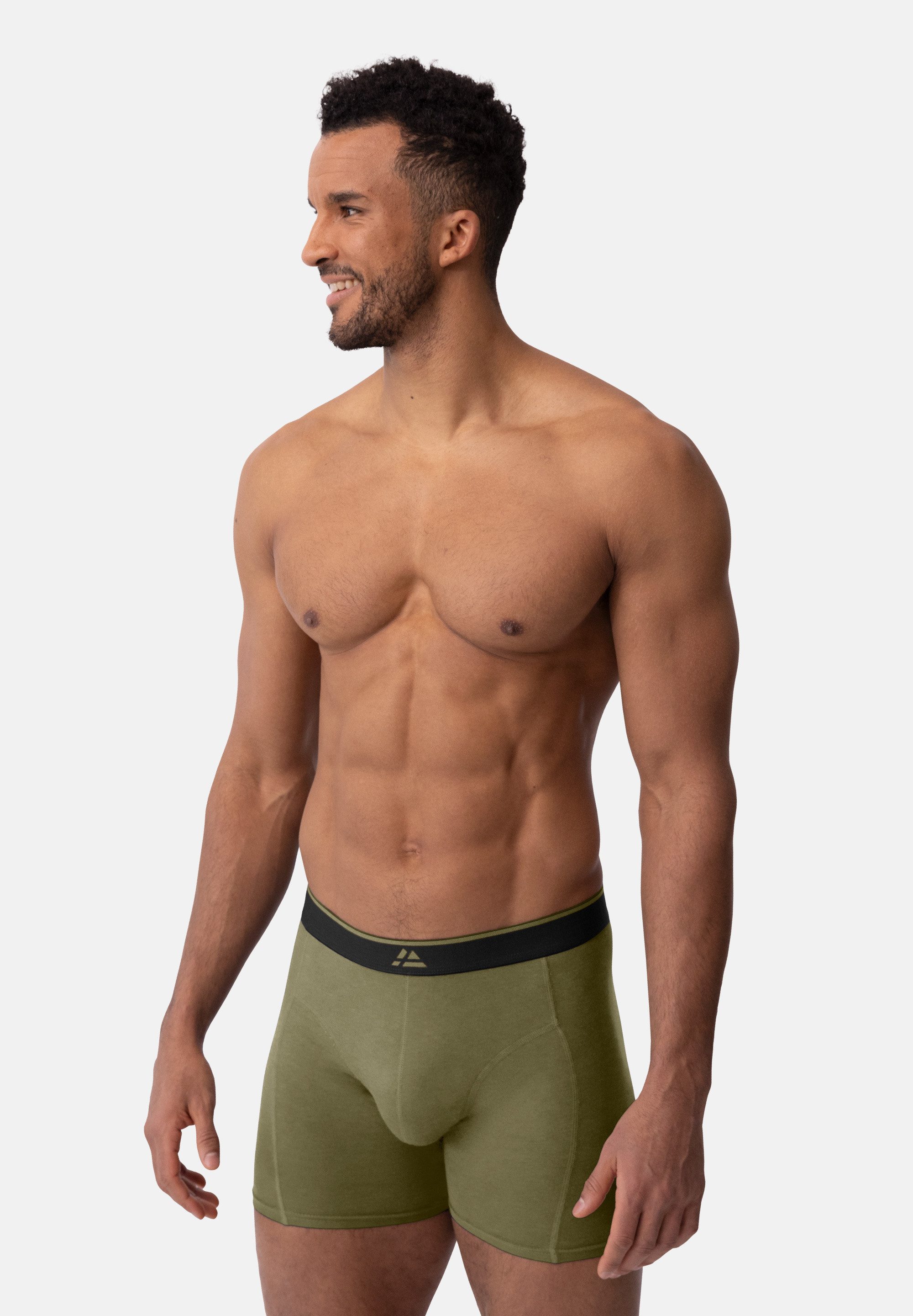 DANISH ENDURANCE Boxershorts Bamboo Trunks 6St Superweich mit elastischem Bund, Bambus Unterhosen für Herren