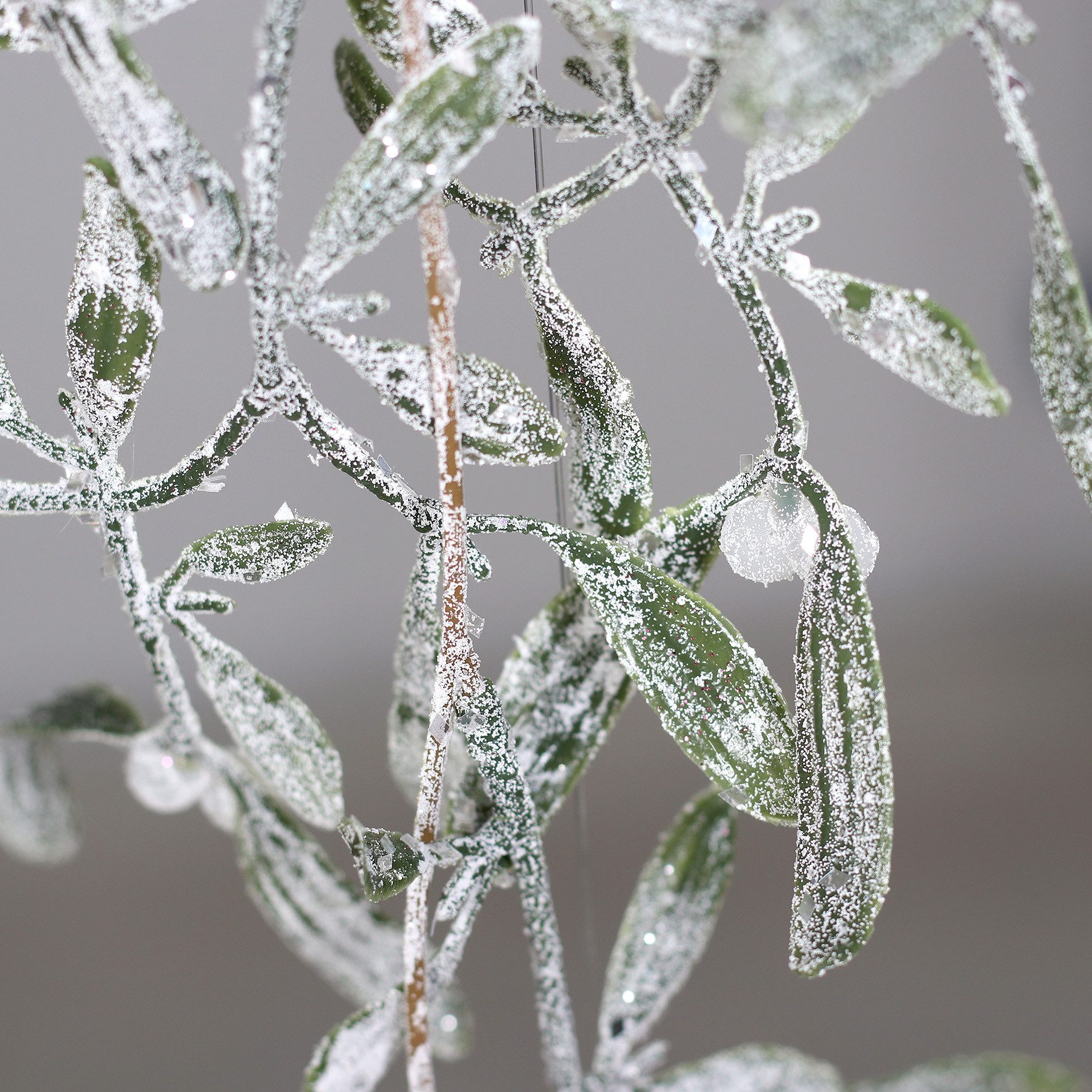 Kunstgirlande Mistelgirlande 100cm mit Schnee- und Eiskristallen DP künstli günstig online kaufen