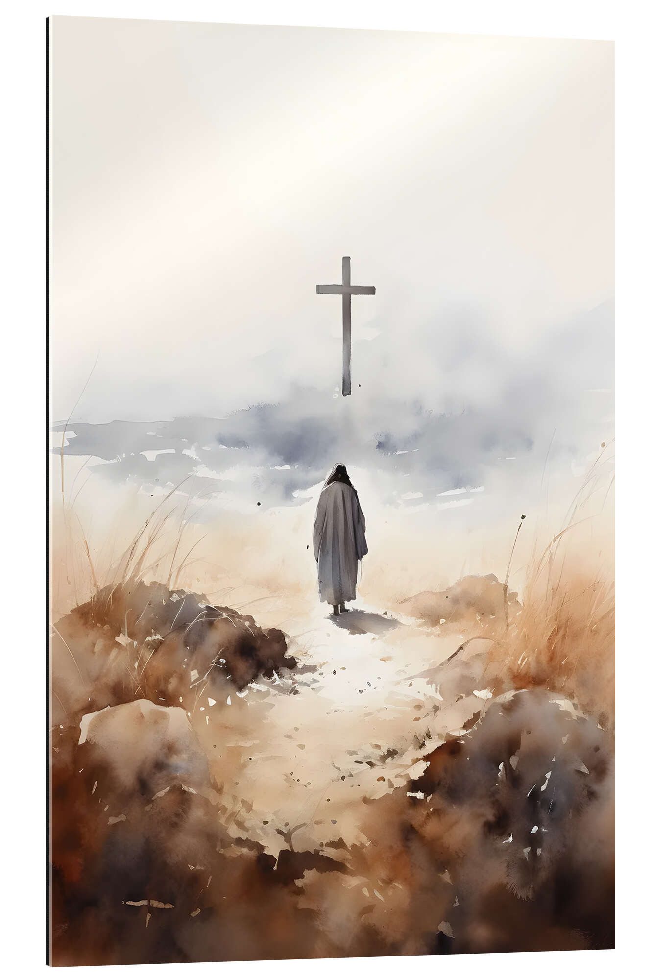 Posterlounge Wandbild Jesus und das Kreuz, günstig online kaufen