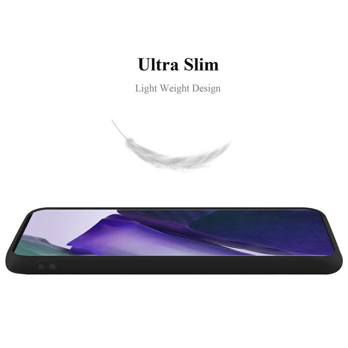 Cadorabo Handyhülle für Samsung Galaxy NOTE 20 Hülle Samsung Galaxy NOTE 20, Flexible TPU Silikon Handy Schutzhülle - Hülle - ultra slim