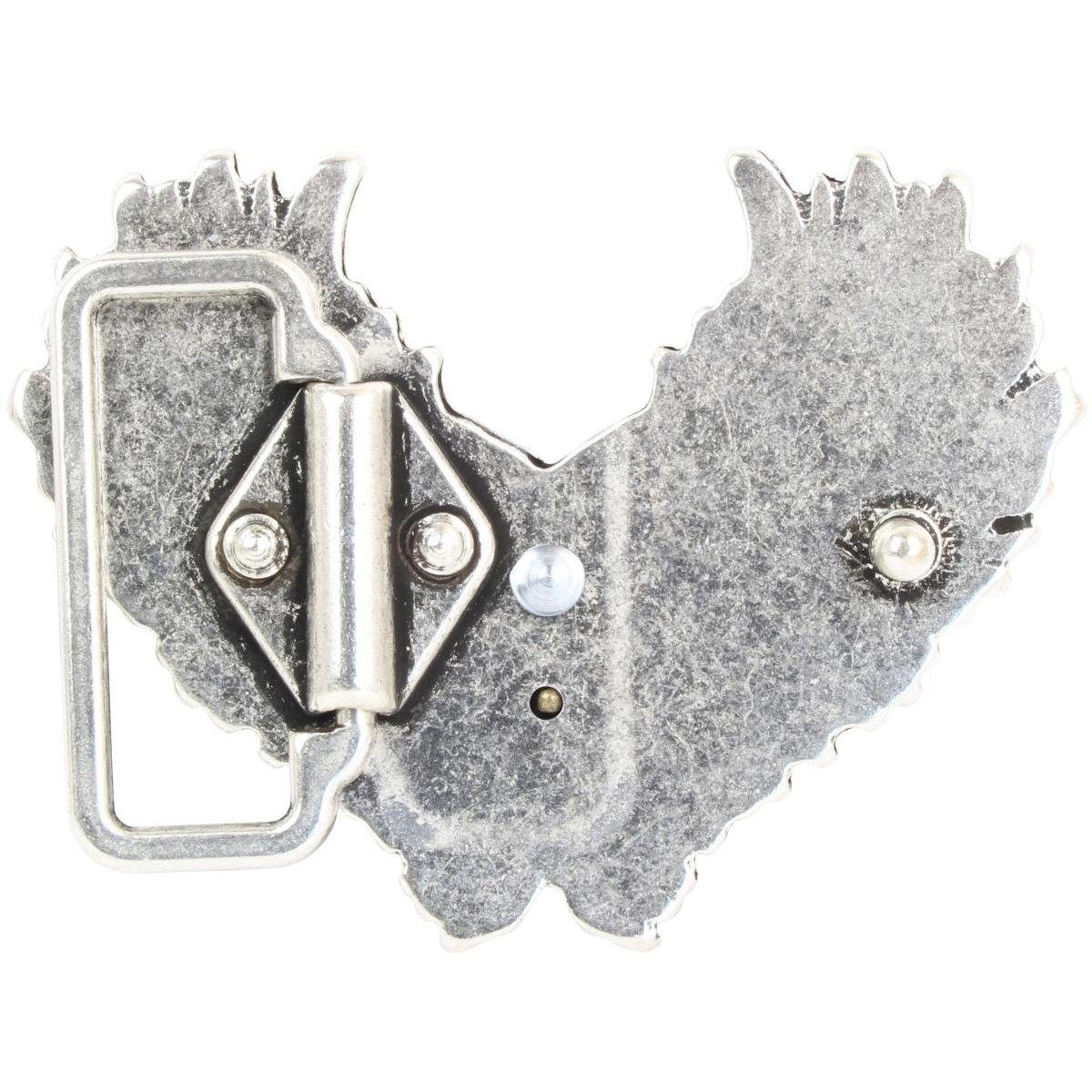 Gürtelschnalle - Gür Buckle cm 4,0 Gürtelschließe Flying - Wechselschließe BELTINGER 40mm Heart