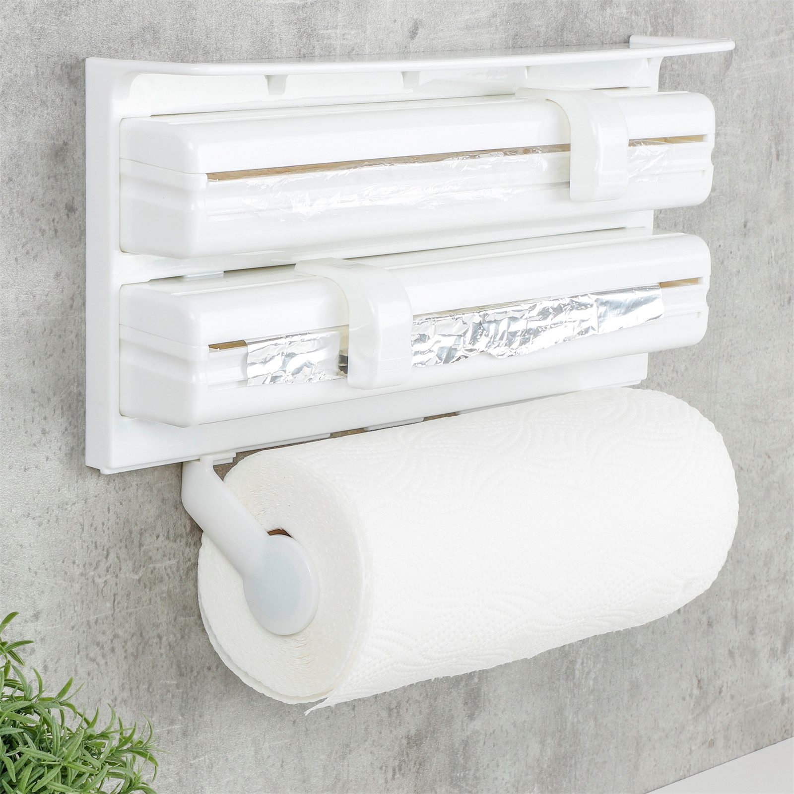 Neuetischkultur Küchenrollenhalter Küchenrollenhalter mit Wandmontage, (1-St., 1 Halterung für Küchenrolle), Küchentuchhalter Papiertuchhalter