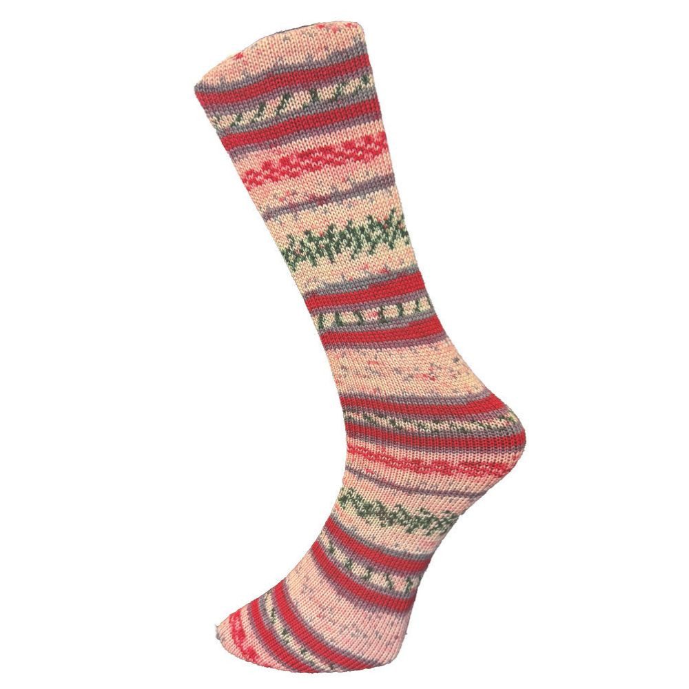 Ferner Wolle Ferner Sockenwolle Weihnachtsedition 2025 Häkelwolle, 420 m (Traumhaft weiche Merinowolle für Weihnachten, musterbildend), 100 g