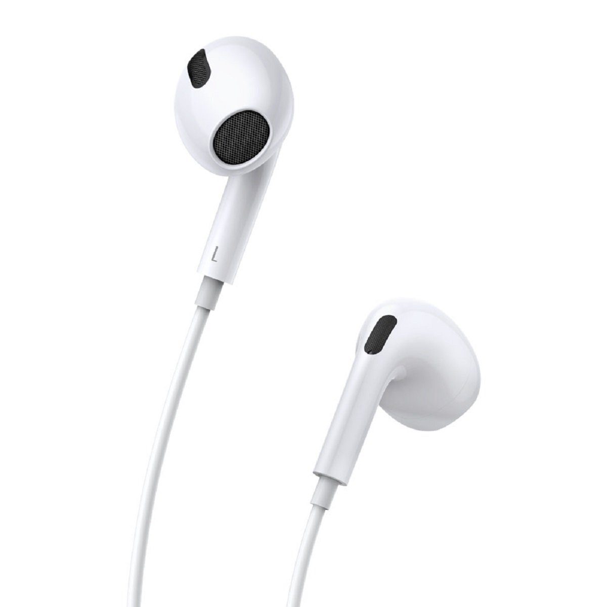Baseus encok c17 kabelgebundener m, Kompatibilität: mit USB-Typ-C-Mikrofon Steuerung und weiß, (Kabelgebunden, mit In-Ear-Kopfhörer Musik, 1,1 integrierte USB-Typ-C-Mikrofon In-Ear-Kopfhörer, Anrfe Design) mit für / Kopfhörer ergonomischem iOS, Android Kabellänge