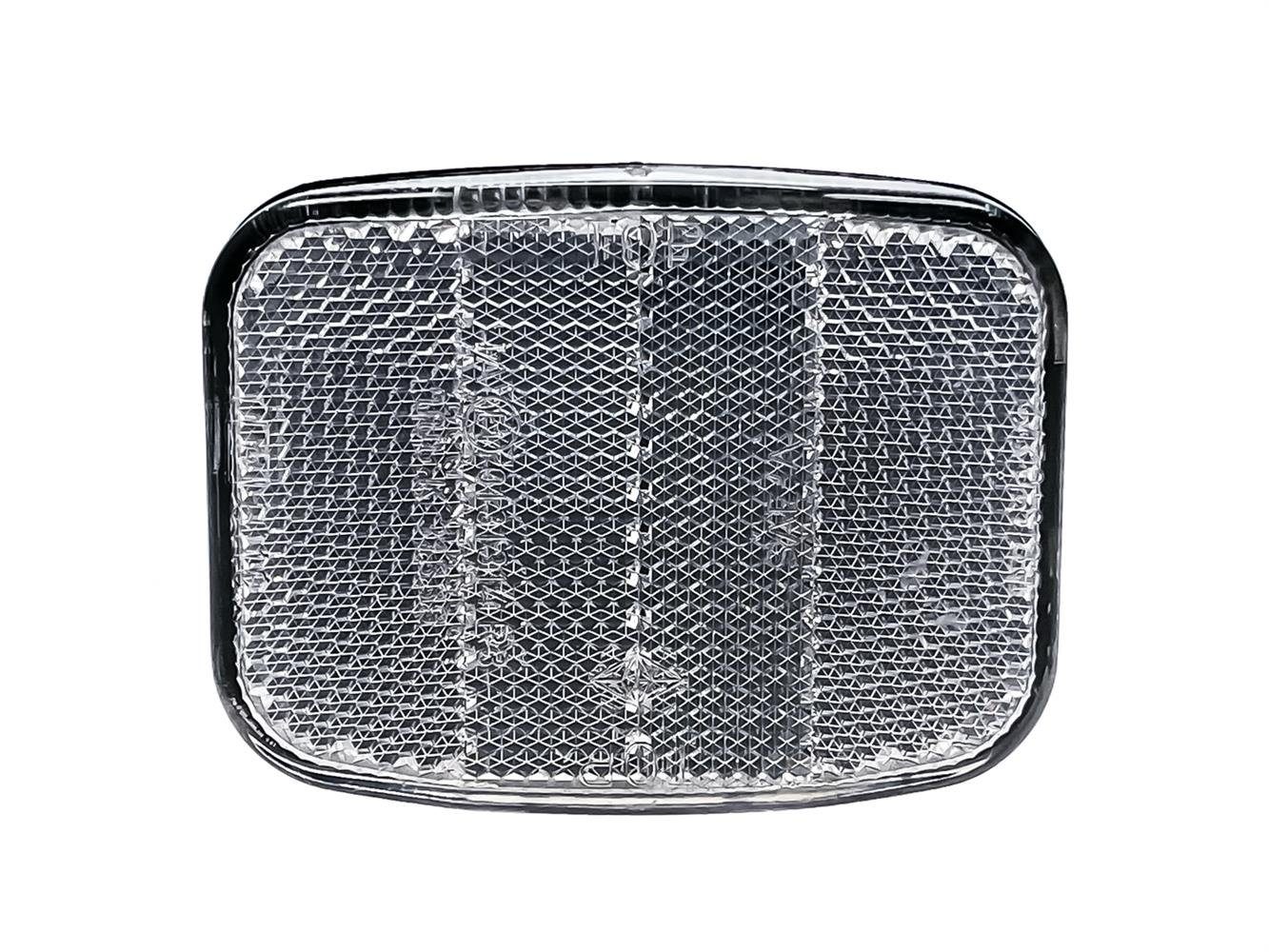 Non-Branded Fahrradreflektor Fahrrad Reflektor Strahler Front 80x60 mm Groß