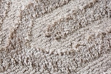 Teppich ELEGANCIA 230x160cm beige, riess-ambiente, Höhe: 10 mm, Wohnzimmer · Viskose · handgewebt · geometrische Muster · Scandinavian