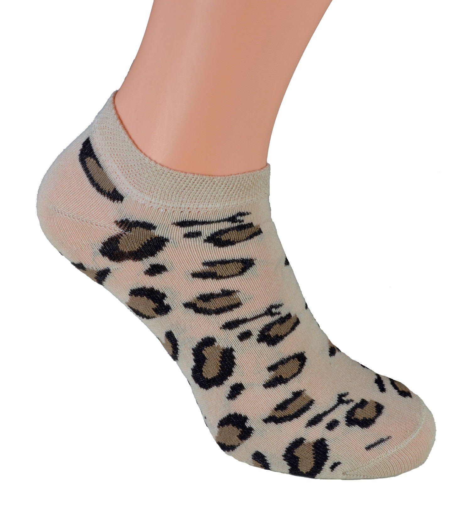 Paar Baumwolle Sneaker underwear Füsslinge Marke für Cocain 8 Söckchen (8-Paar) Damen Modelle verschiedene Sneakersocken Leopard Socken