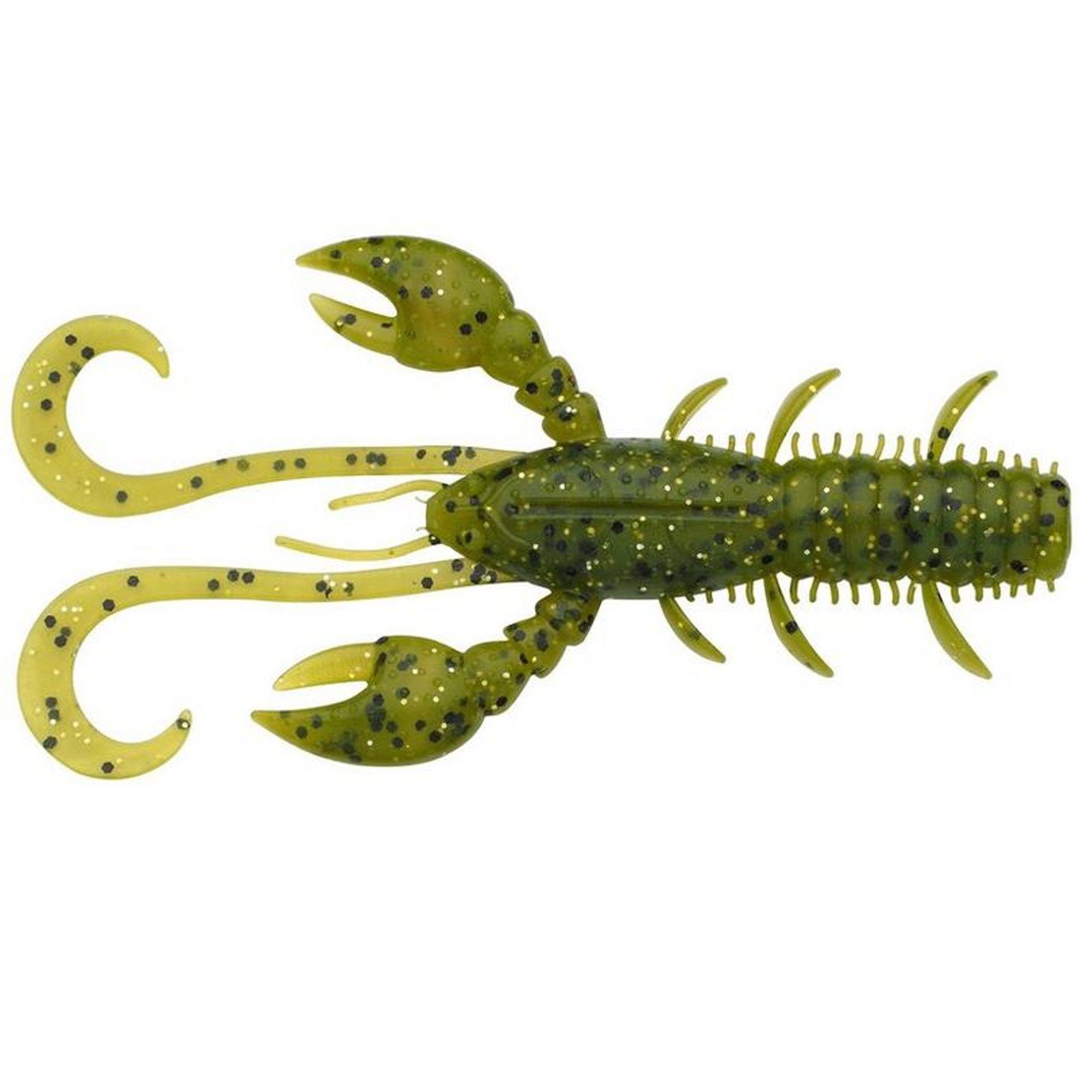 Berkley Kunstköder, Berkley Pulse Realistic Craw 7cm Green Olive Gummikrebs