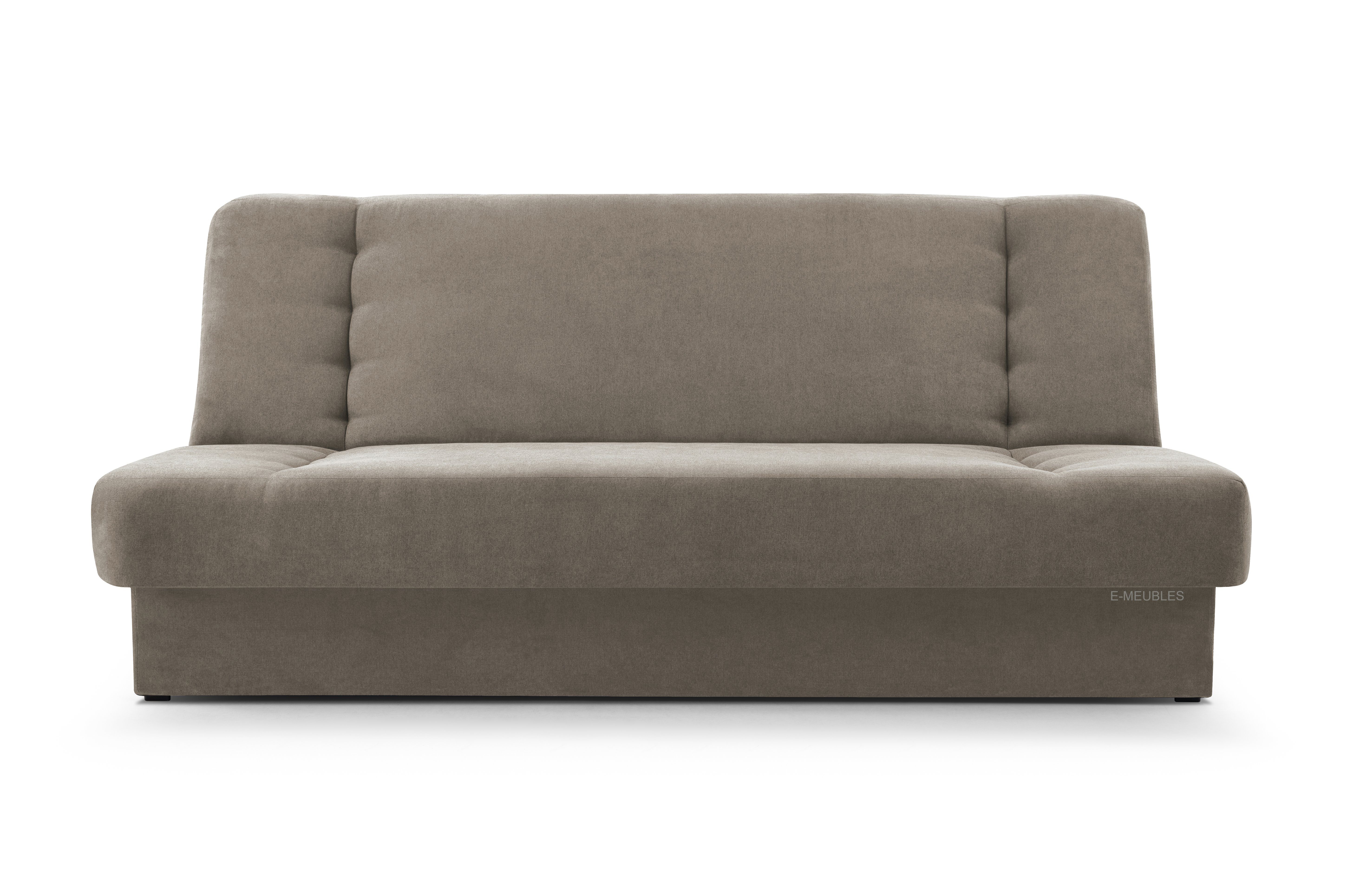 Polstersofa Clic-Clack und Kippsofa Couch 13 Cyprus, - Klappsofa mit Sofa Schlaffunktion MOEBLO Bettkasten - Schlafsofa Sofagarnitur Wohnzimmer SORO Federkern für -, 120x190x90cm Beige