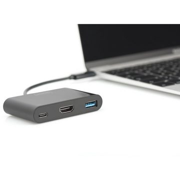 Digitus Digitus USB 3.2 Gen 1 Multiport-Hub, USB-C Stecker Audio- & Video-Adapter