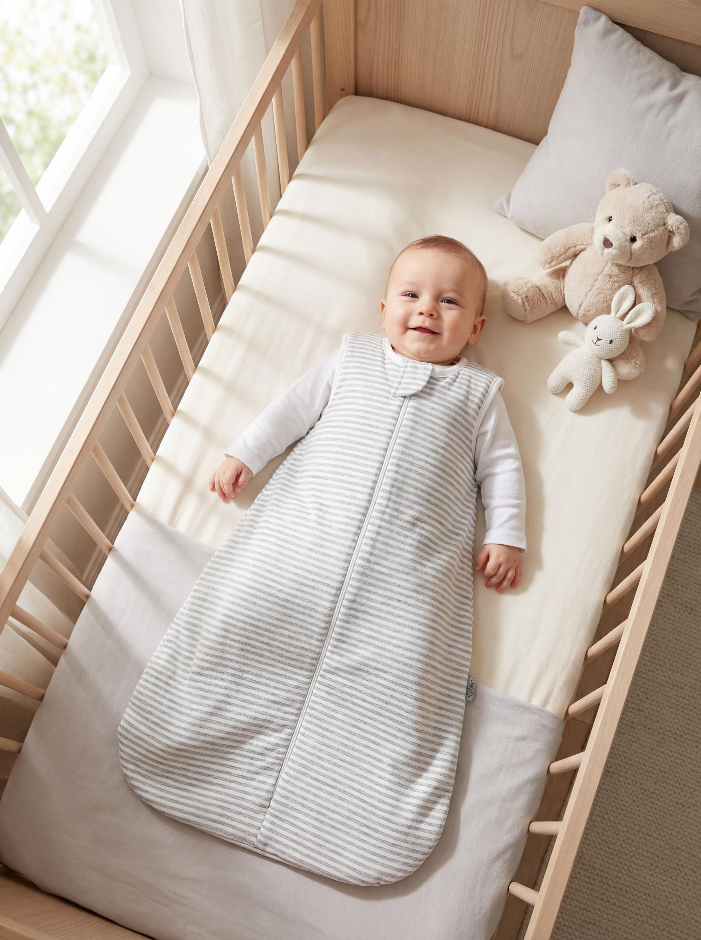 TupTam Babyschlafsack 0.5 TOG Unisex dünner Sommerschlafsack – Bild 3 von 5