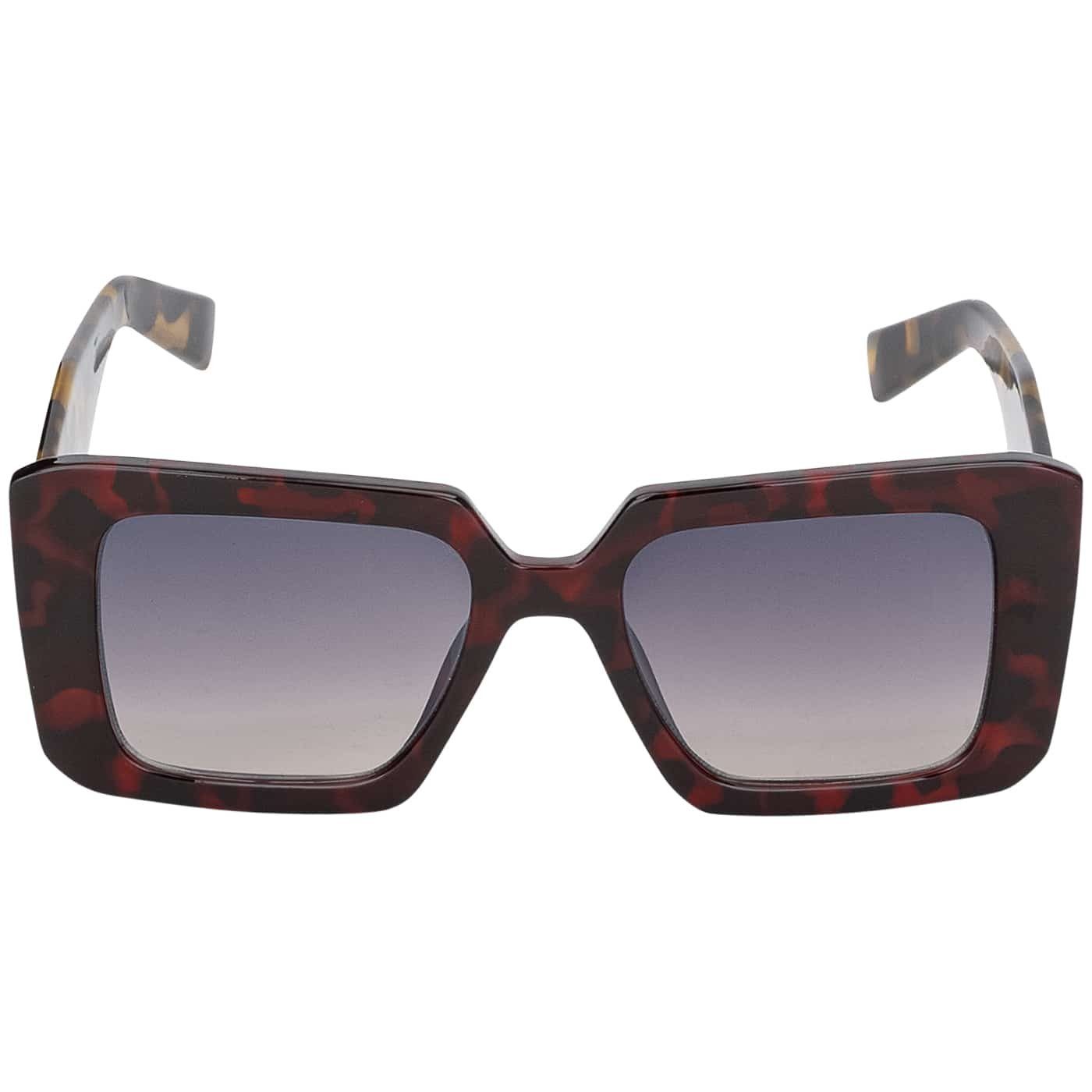 BEZLIT Eyewear Retrosonnenbrille Rundglas Designer Braun, Schwarzen Sonnenbrille (1-St) mit und Blau Rot-Braun Linsen Damen