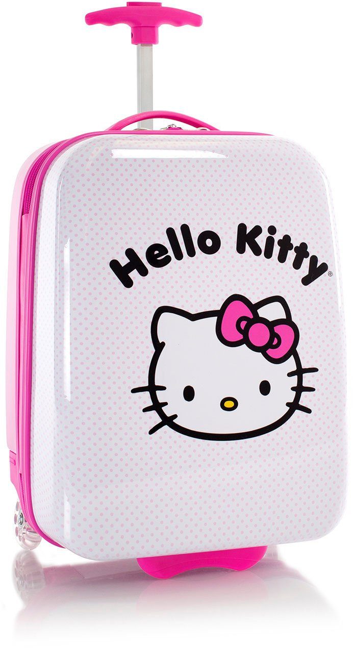 Heys Kinderkoffer Hello Kitty rosa, 46 cm, 2 Rollen, mit hervorstehenden Rädern; mit Quick-Release-Trolley-Griffsystem | Handgepäck-Koffer