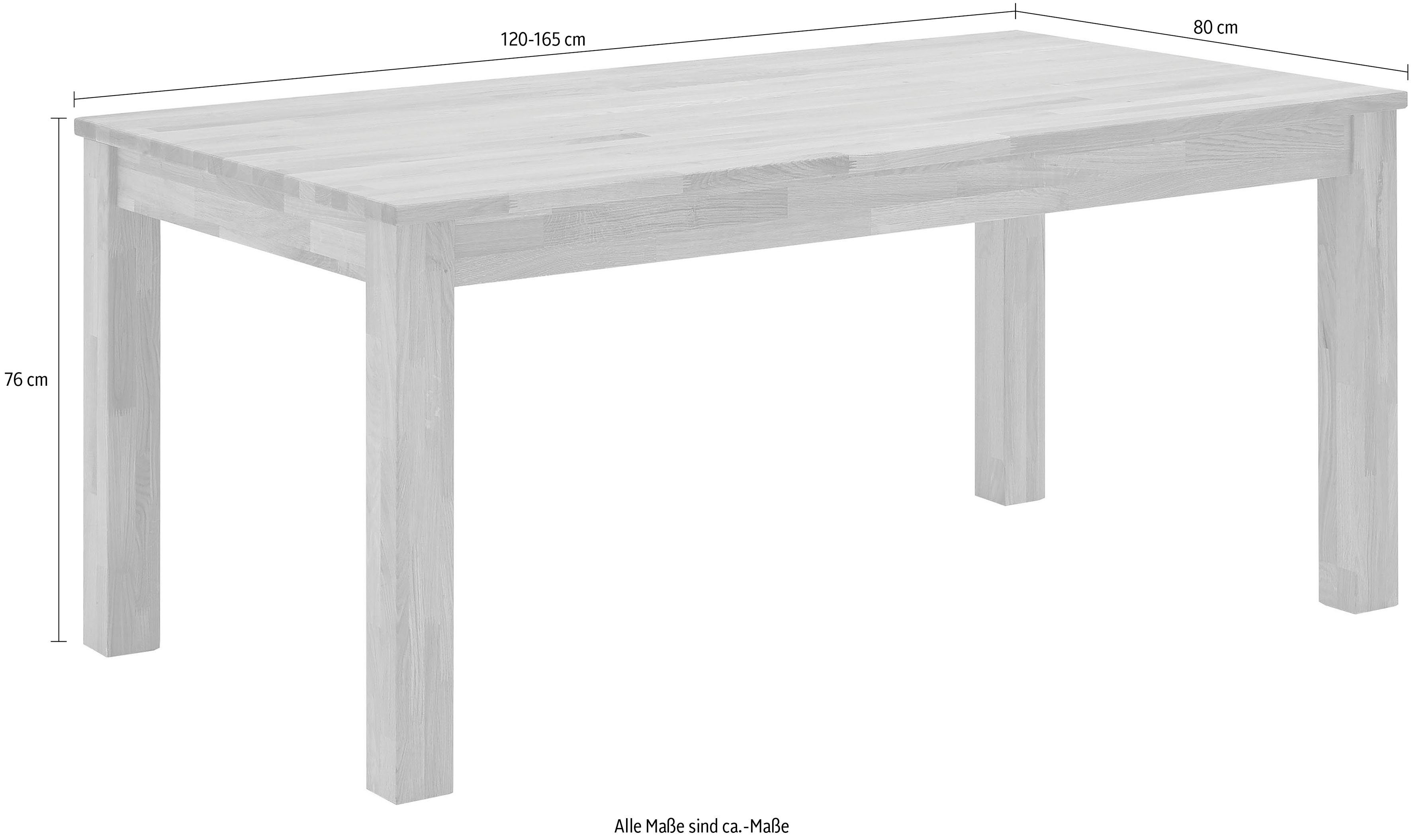 NIEHOFF SITZMÖBEL Esstisch Top Trends, eine Butterfly-Klappeinlage, in 4 Breiten