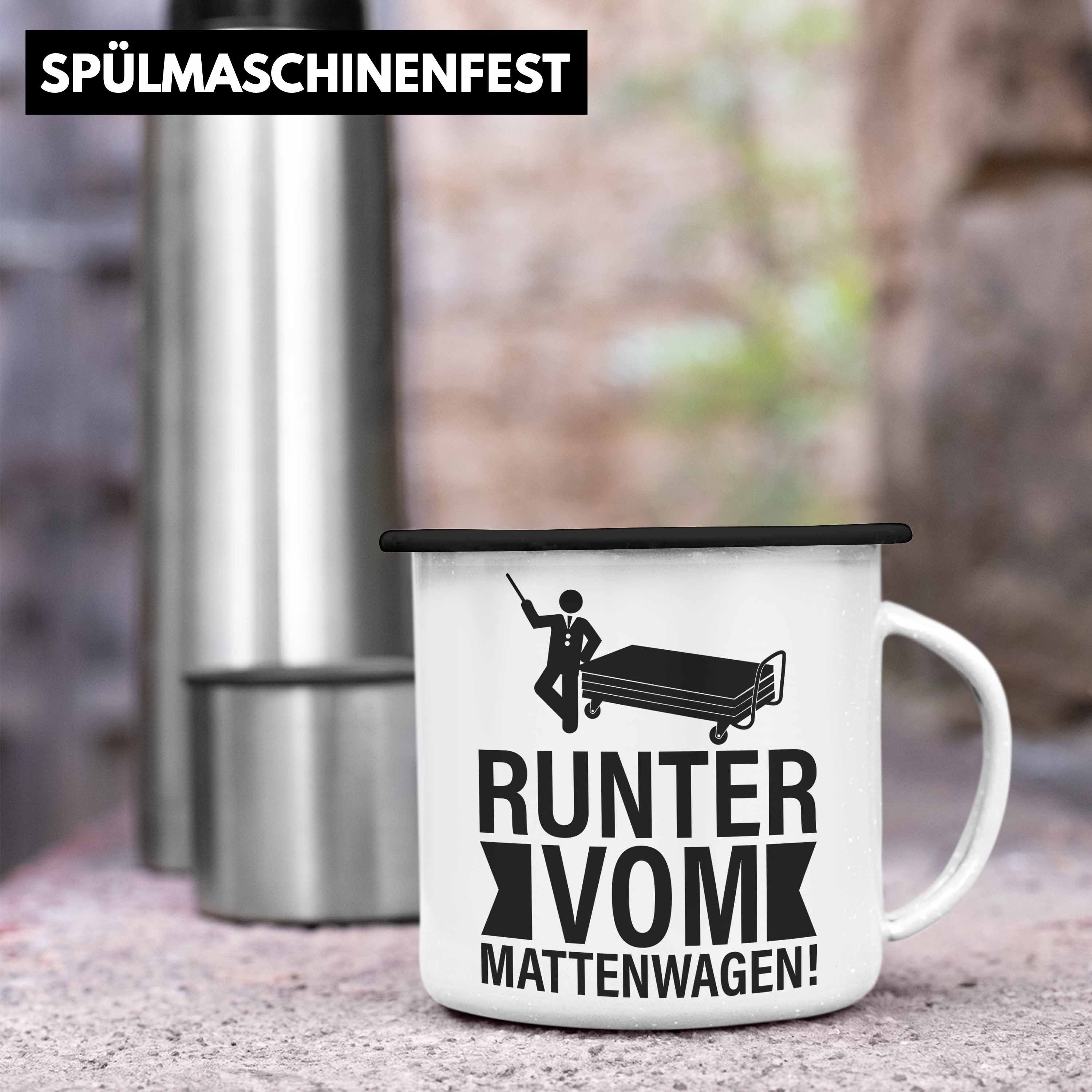 Emaille Tasse Sportlehrer Geschenke Geschenk Lehrer Thermotasse Schwarz Schule Abi Geschenkidee Trendation Trendation Vom - Mattenwagen Runter