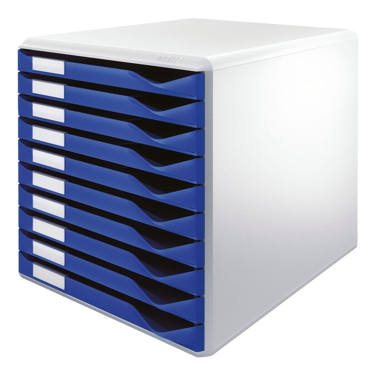 LEITZ Schubladenbox Formular-Set 5281, mit 10 Schubladen, geschlossen blau