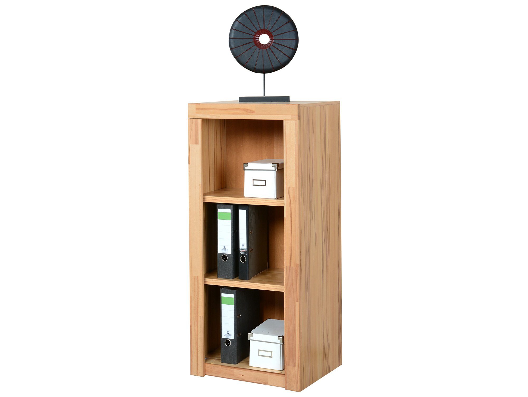 Moebel-Eins Bücherregal, OFFICE FOUR Aktenregal klein schmal, Material Dekorspanplatte