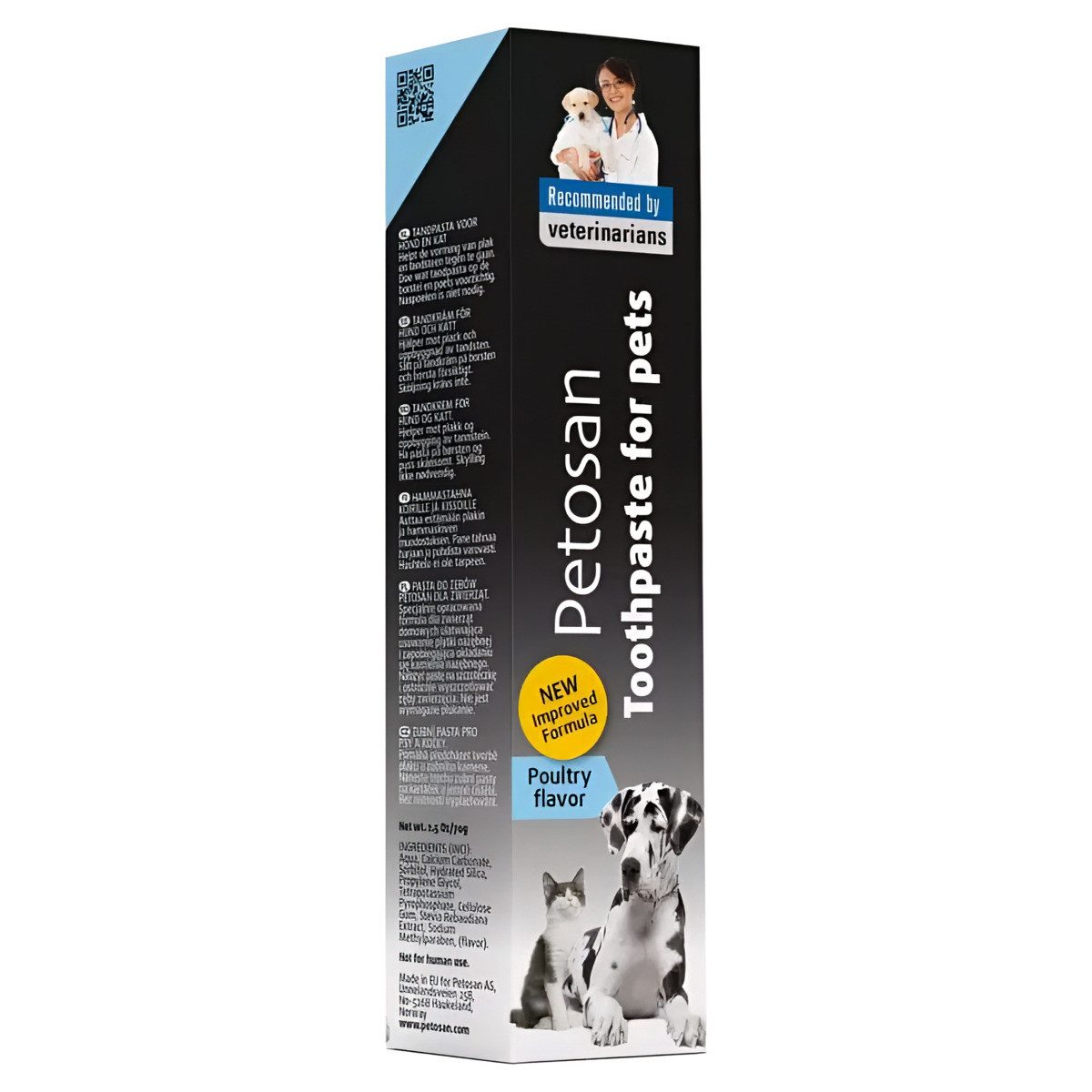 Petosan Tierzahnbürste Zahnpasta für Hunde 70 g