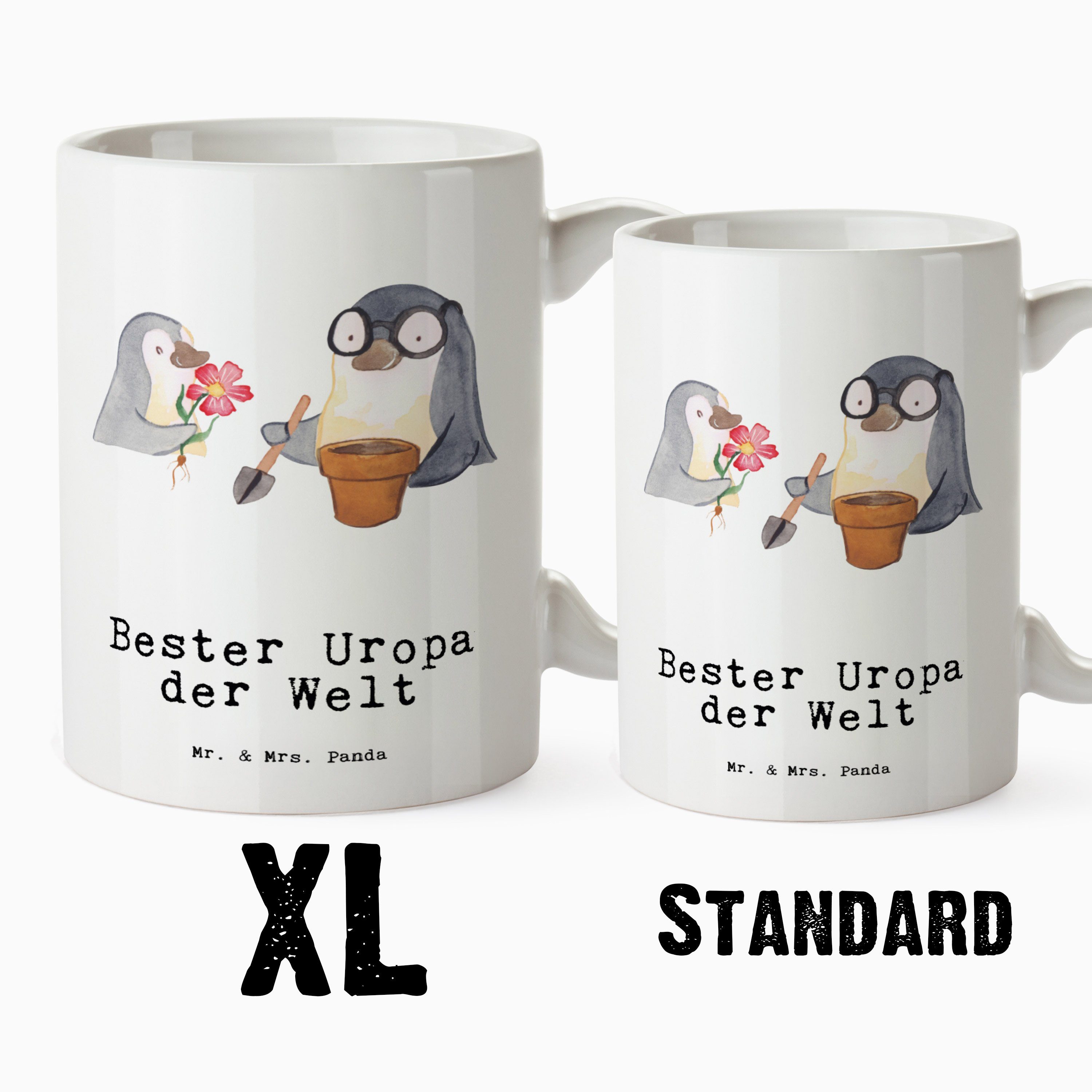 - Weiß Geschenk, Mrs. Mr. - Bester Tasse Panda XL XL X, Tasse, Enkelin, der Tasse Welt Keramik Uropa Pinguin &