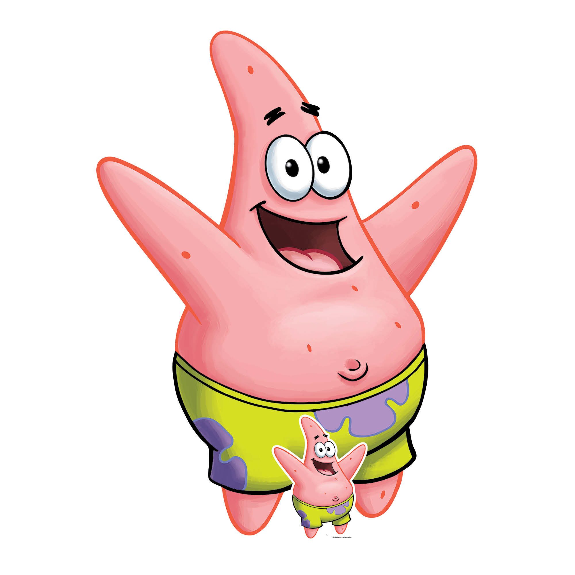 Dekofigur Spongebob - Patrick Star - Pappaufsteller - 123x92 cm