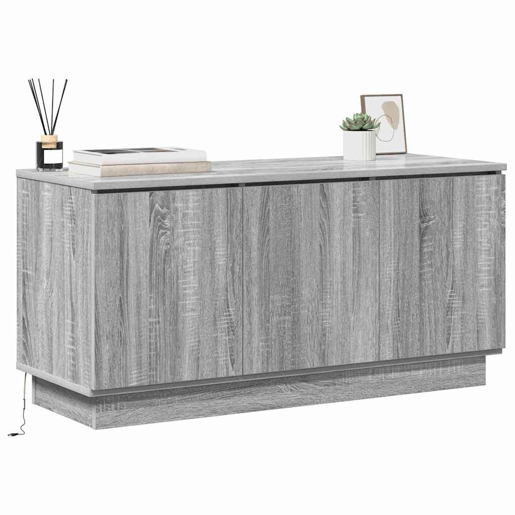 vidaXL TV-Schrank TV-Schrank mit LED Grau günstig online kaufen