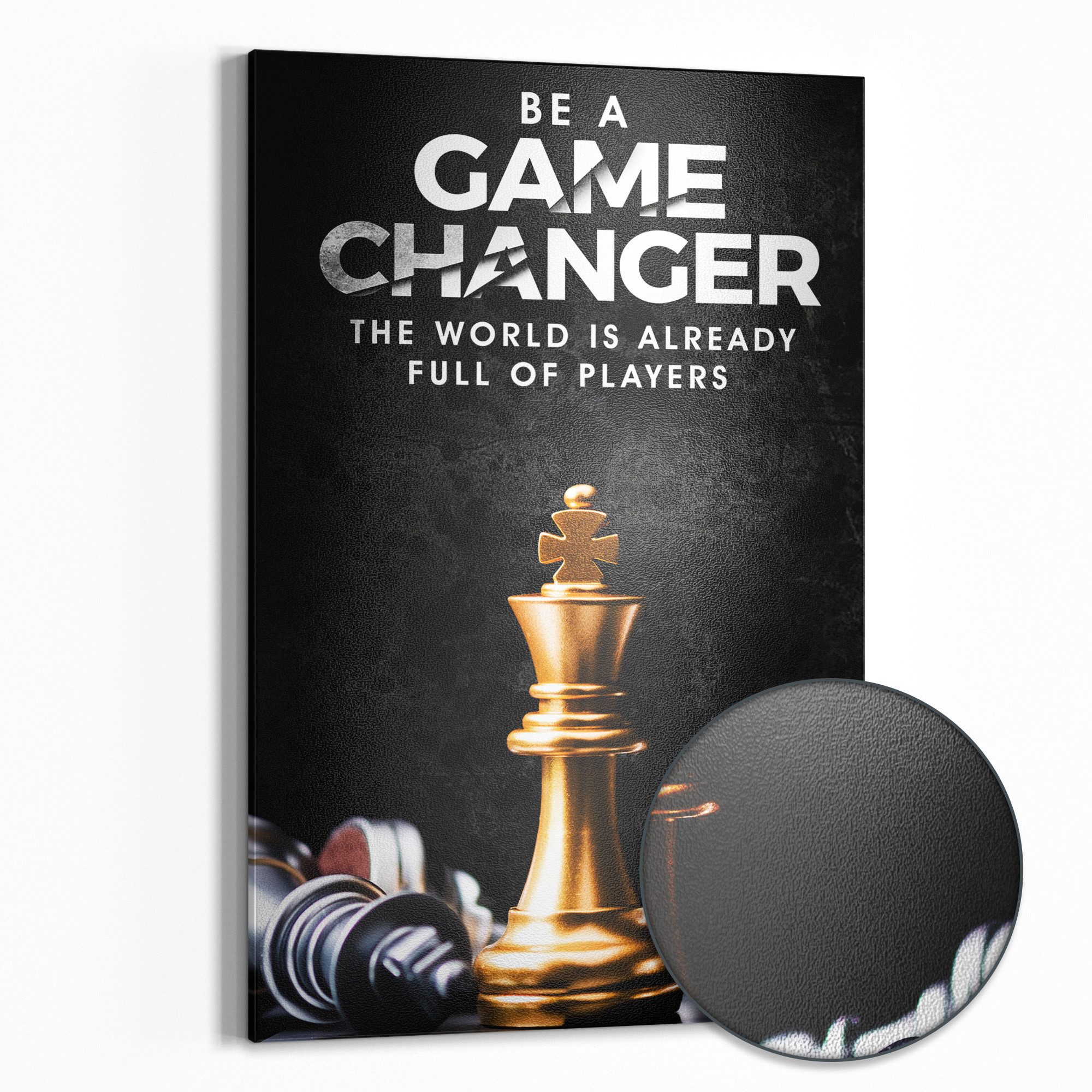 DEQOART Magnettafel 'Königliche Strategie', Metall Whiteboard für alle Magnete, Magnetboard magnetisch