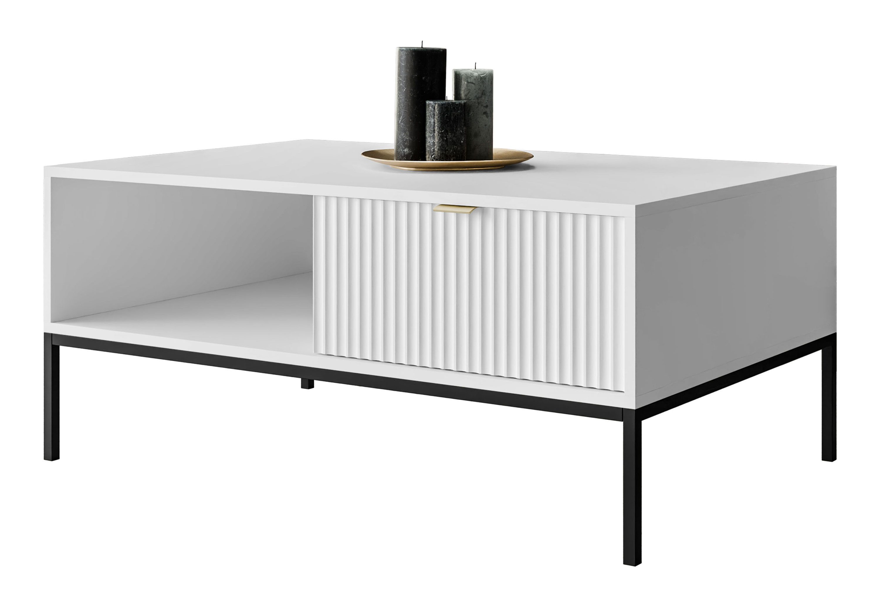 Lookway Couchtisch CORTADO L-104 mit Schublade, Breite 104 cm günstig online kaufen