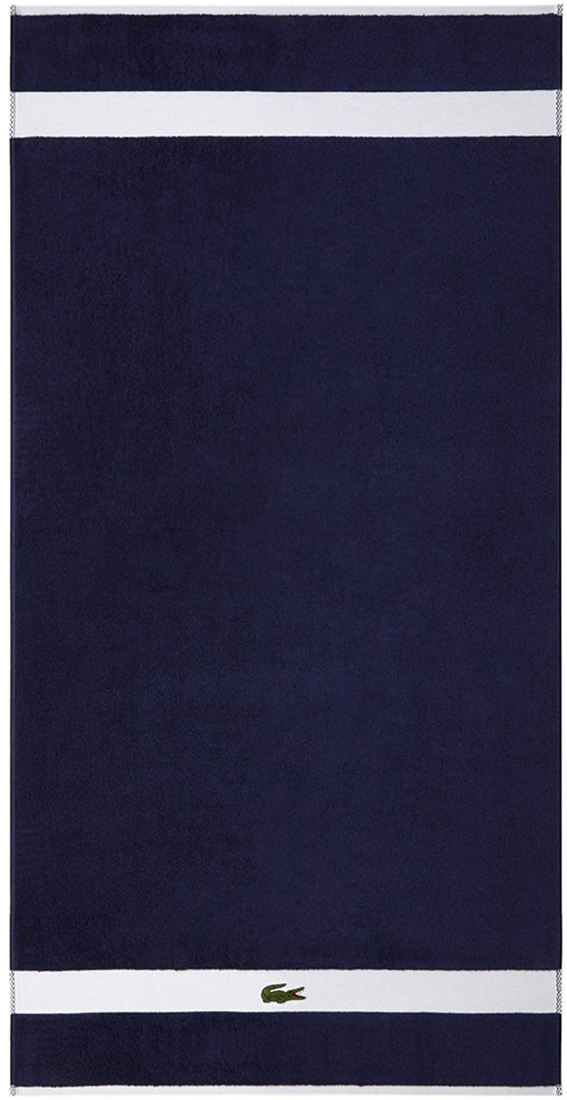 Lacoste Duschtuch LCASUAL, Frottier (1-St), mit Label-Applikationen und Bordüre