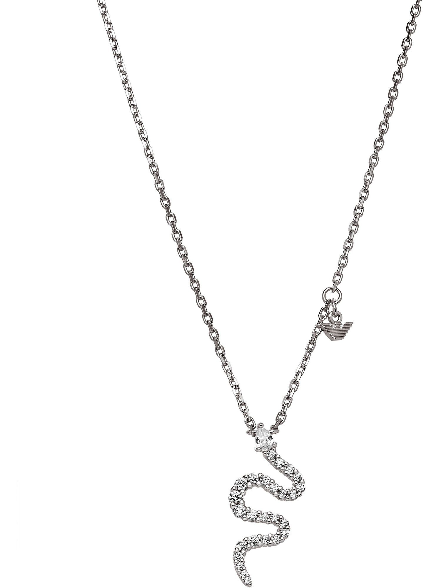 Emporio Armani Collier Emporio Armani Damen-Kette 925er Silber Zirkonia