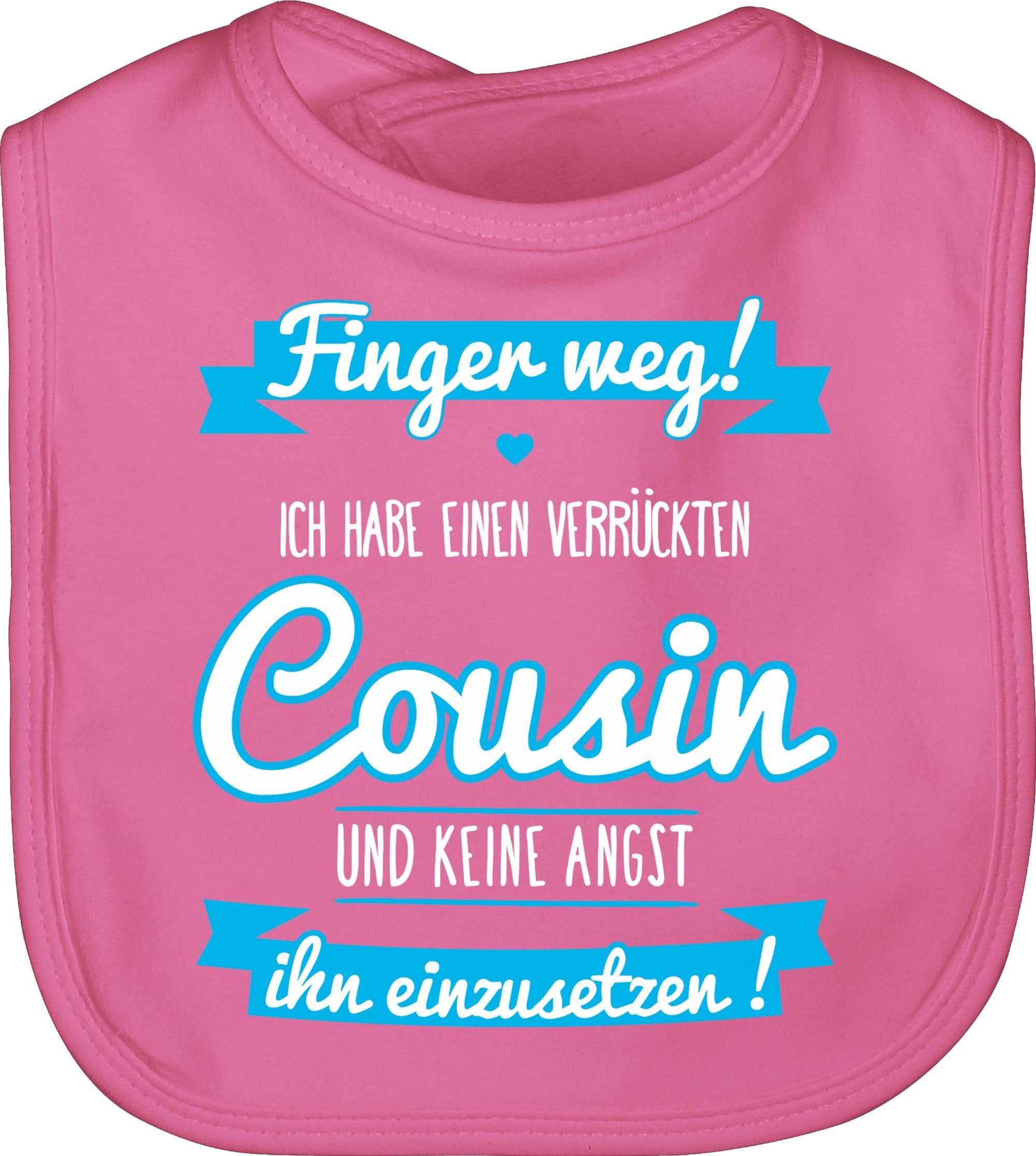 Shirtracer Lätzchen »Ich habe einen verrückten Cousin blau Statement