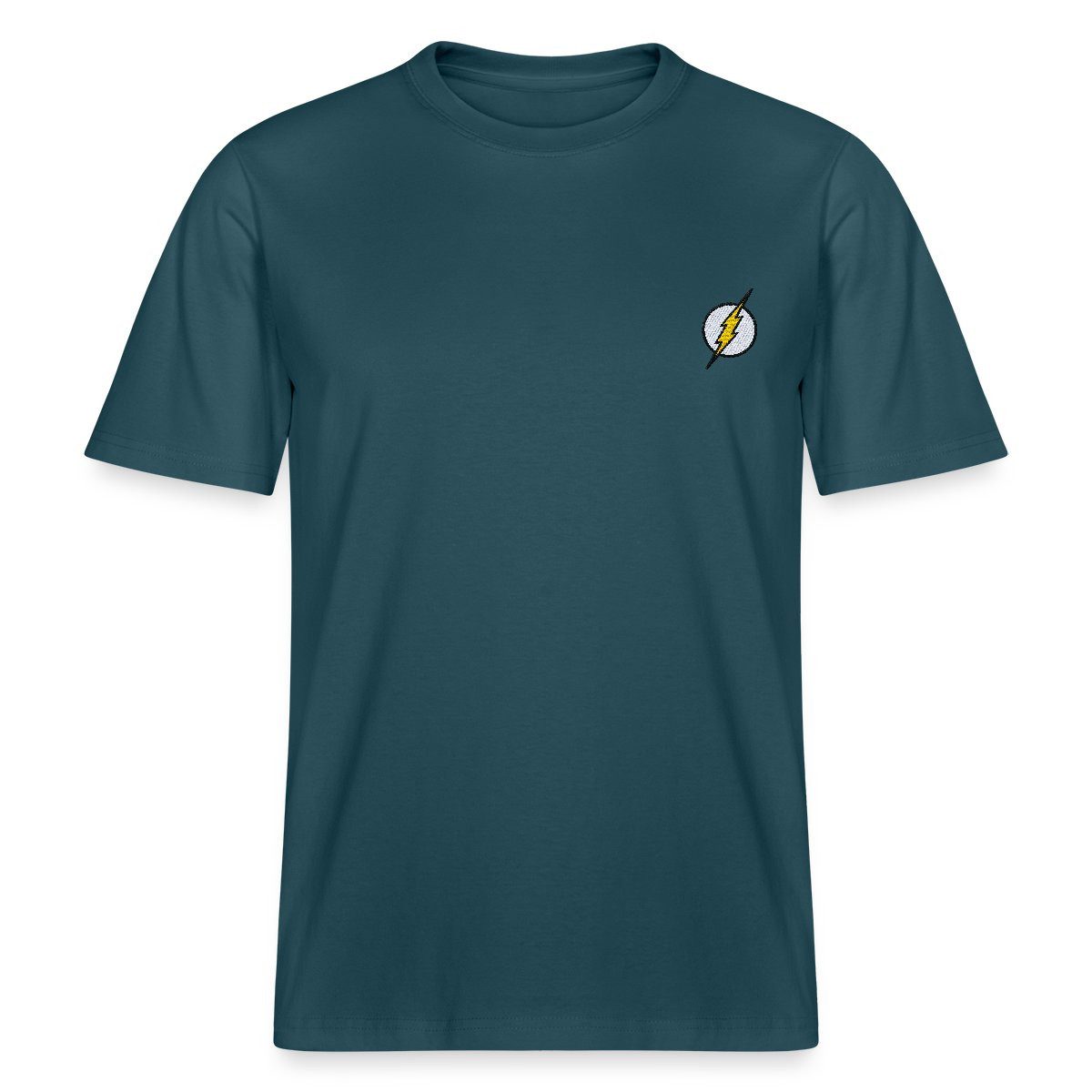 T-Shirt The Flash Blitz-Symbol Als Stickmotiv Relaxed Fit Unisex T-Shirt