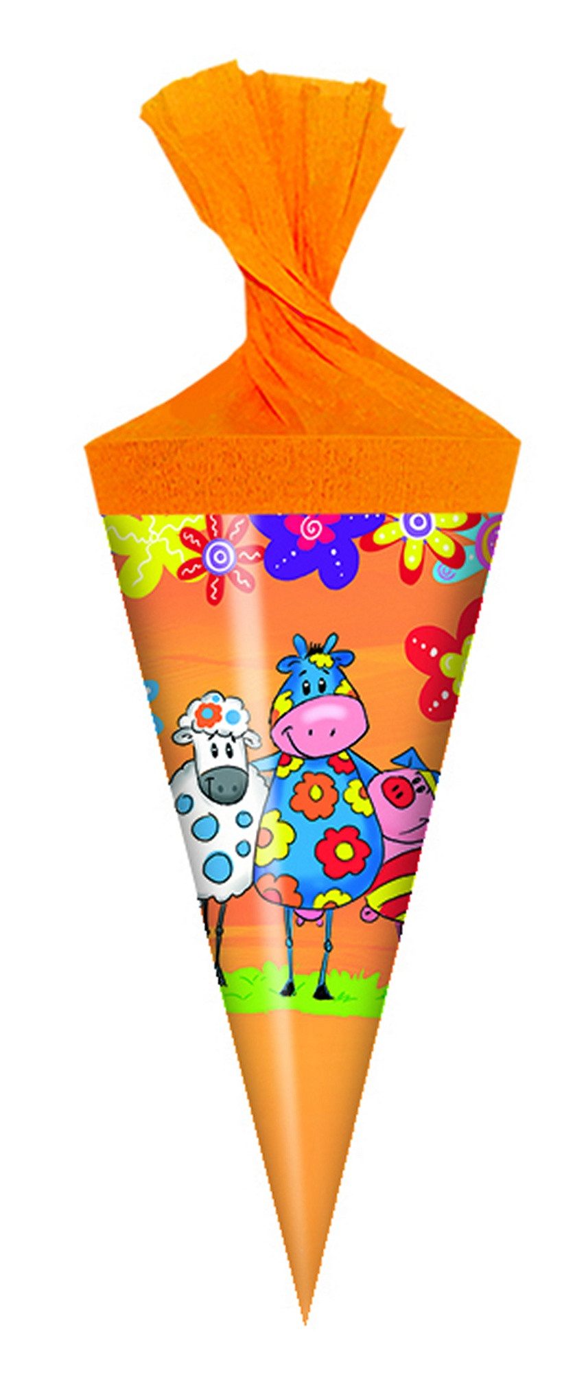 Schultüte Motiv Deko Schultüte / Zuckertüte / Länge: 15cm / rund / "Friends"