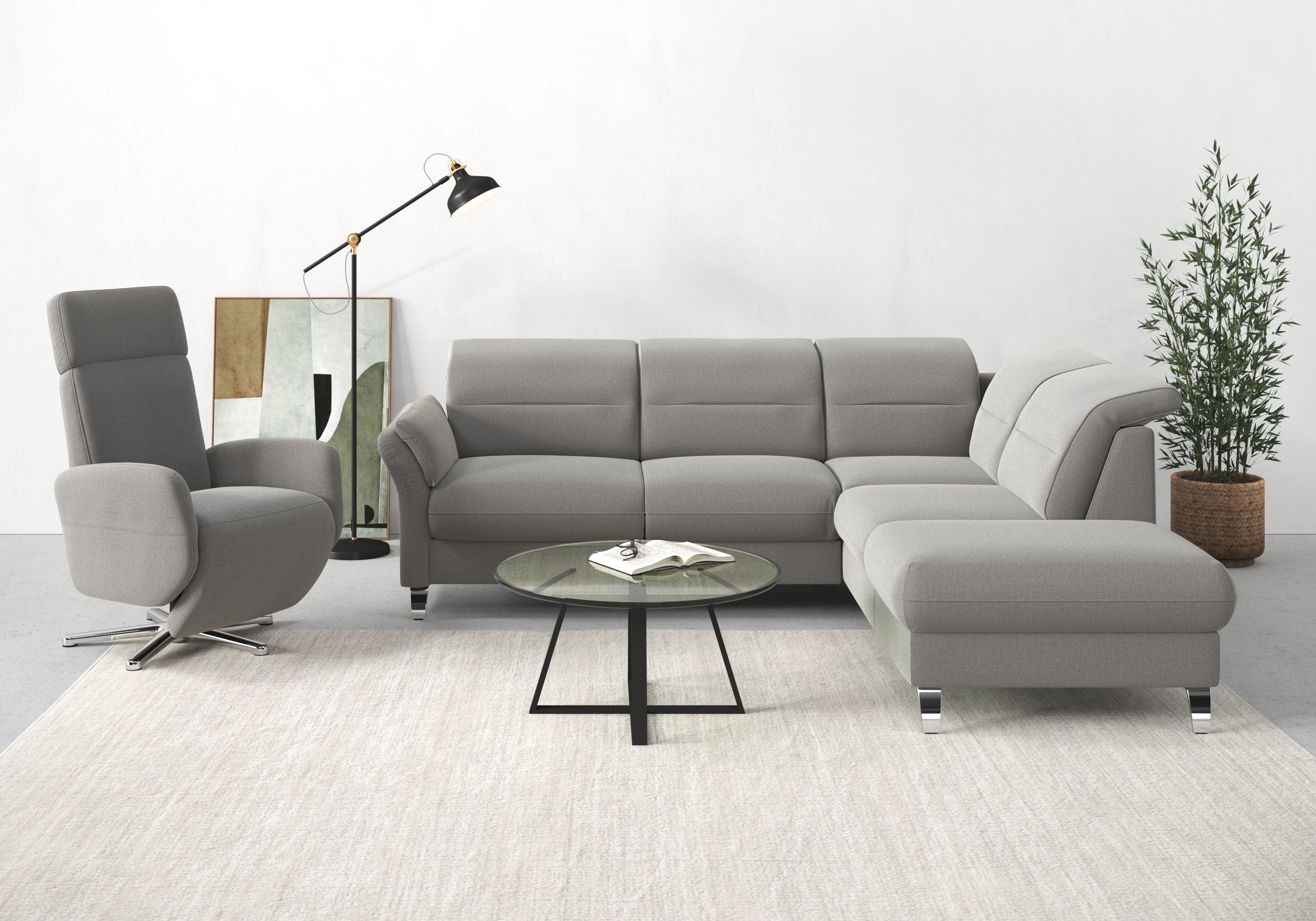 sit&more Ecksofa Grenoble L-Form mit Federkern, günstig online kaufen