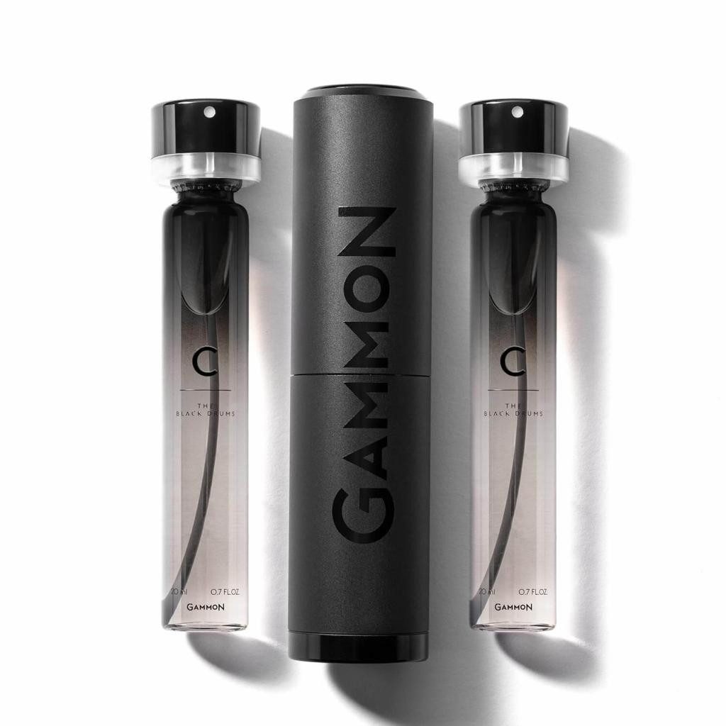 GAMMON Eau de Parfum GAMMON 9076 Black Drums Herrenduft, frisch-holzig, 20% Parfum-Öl, 1-tlg., Je nach Ausführung ein unterschiedliches Duftensemble