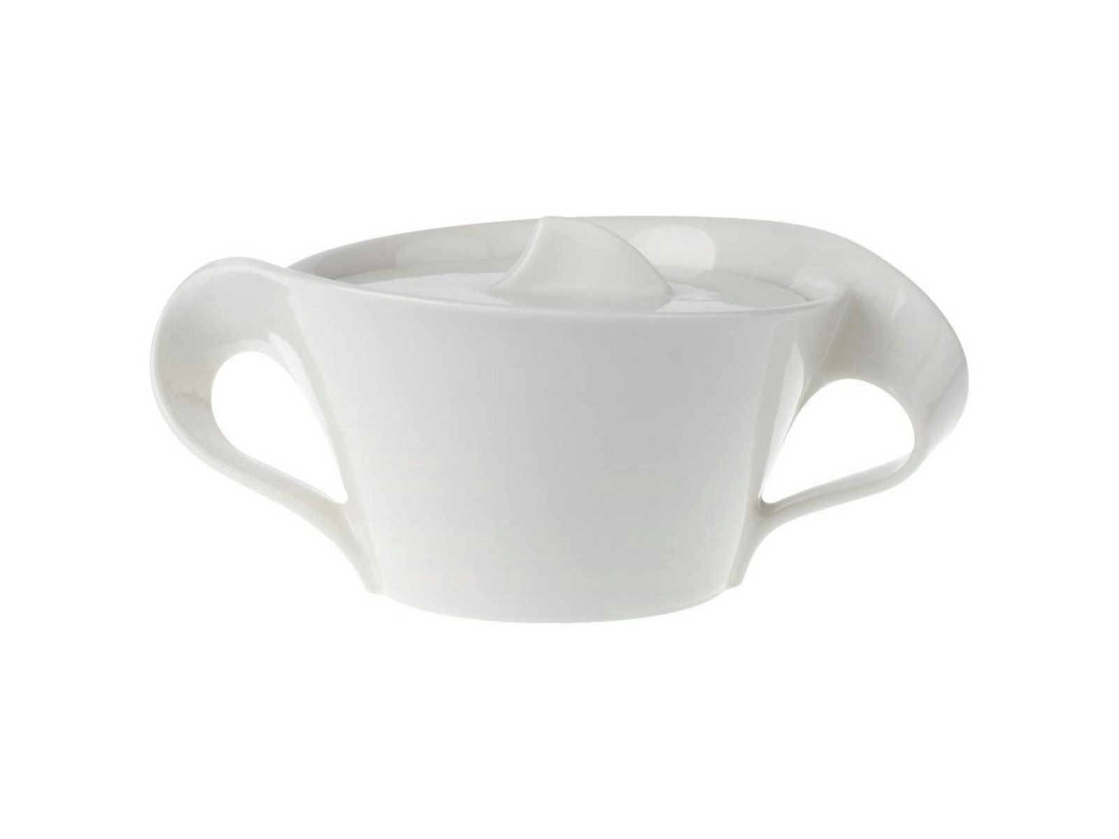 Villeroy & Boch Zuckerdose New Wave Zucker-/Marmeladendose für 6 Personen, Premium Porcelain