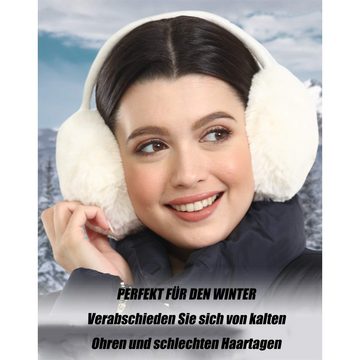 Lubgitsr Ohrenmütze Ohrenwärmer Damen Winter Flauschig Ohrenwärmer Wärme Faltbare (1-St)