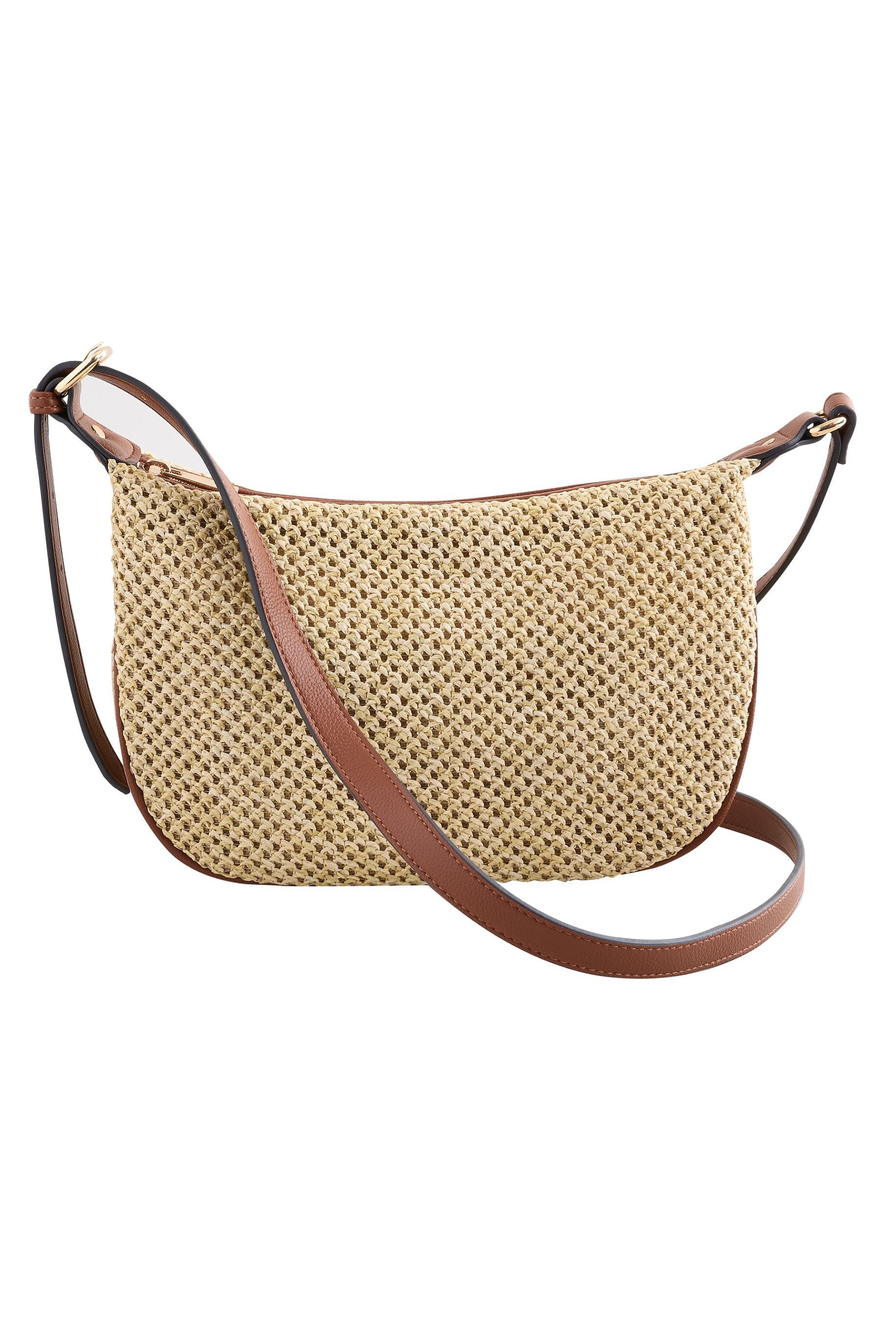 Next Umhängetasche Sling-Tasche aus Raffiabast (1-tlg) günstig online kaufen