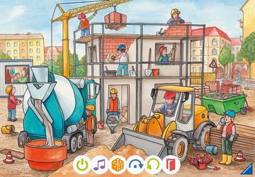 Ravensburger Puzzle tiptoi® Puzzle für kleine Entdecker: Baustelle, 12 Puzzleteile, Made in Europe, FSC® - schützt Wald - weltweit