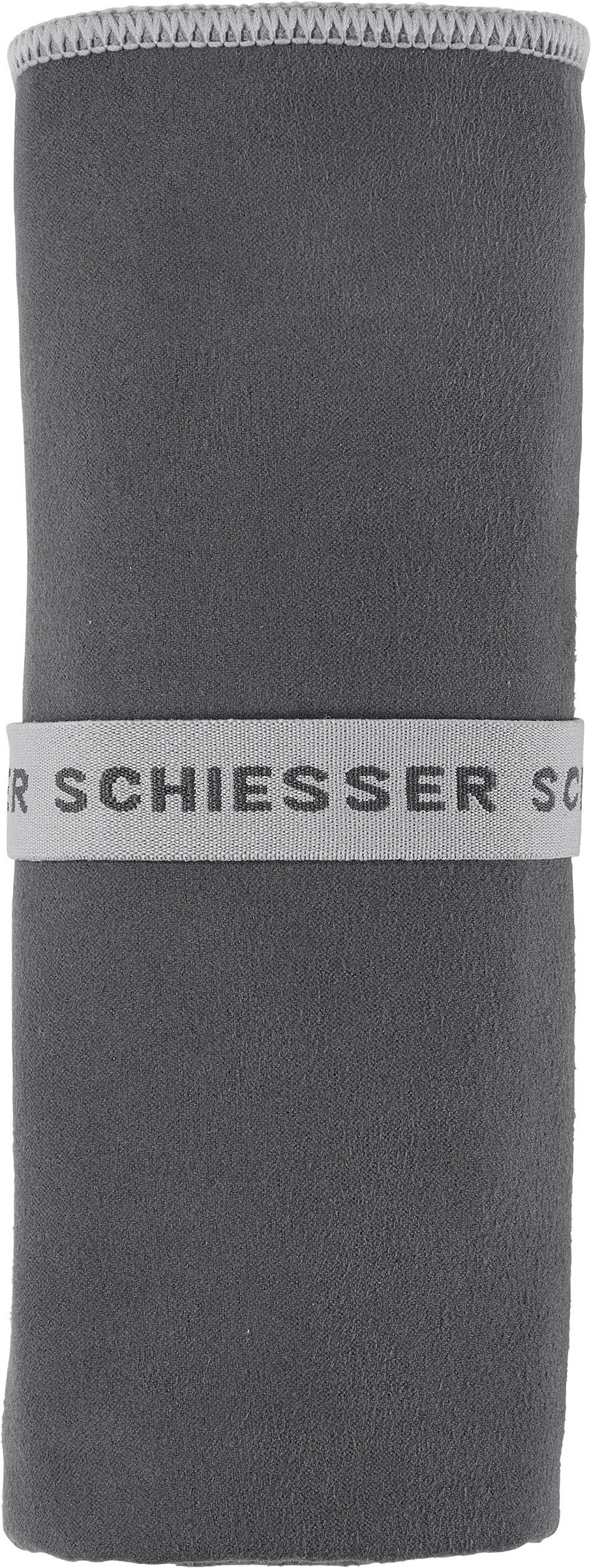 Schiesser Sporthandtuch Mario aus Mikrofaser, Microfaser (1-St), mit Kontrastsaum und Logo-Print
