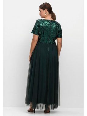 Sheego Abendkleid Große Größen in A-Linie mit Pailletten