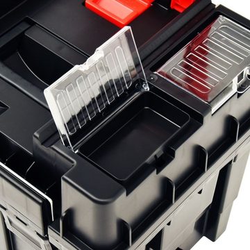 vidaXL Werkzeugbox Werkzeug-Organizer Trolley mit Griff 46×36×41 cm