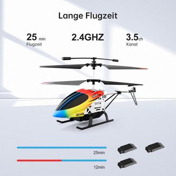 4DRC M5 ferngesteuerter Hubschrauber mit Gyro. Spielzeug-Drohne (2,4 GHz Flugspielzeug mit 3,5 Kanälen, LED-Licht)