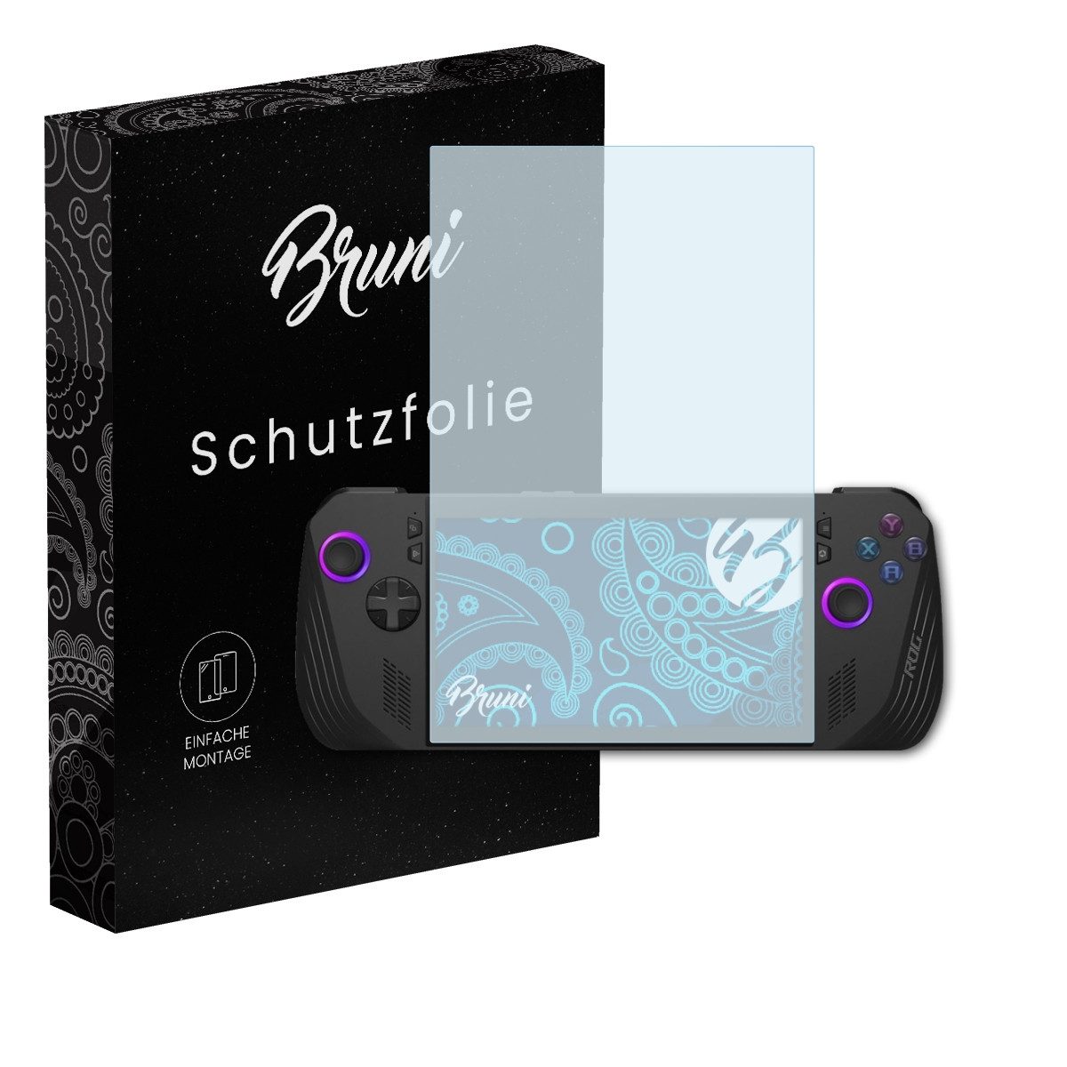 Bruni Schutzfolie für Asus ROG Ally X 2024, RC72LA, (2 Folien), praktisch unsichtbar
