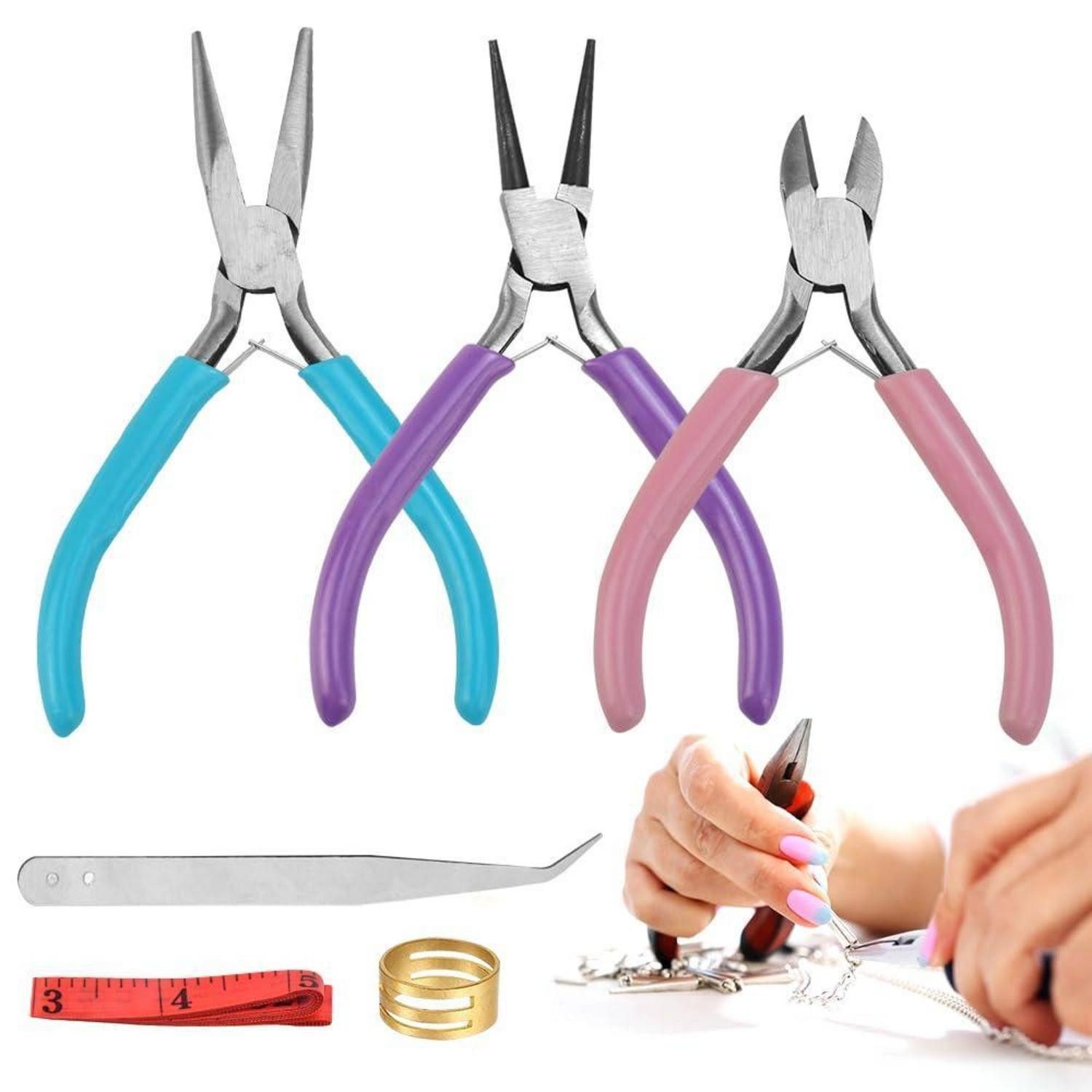 LuxusKollektion Zangenset Schmuckzangen Set mit Zubehör Klein