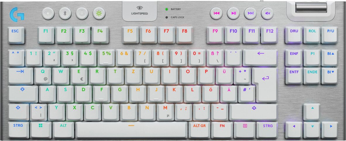 Logitech G G915 X LIGHTSPEED TKL Wireless Gaming Keyboard - WHITE - DEU Gaming-Tastatur