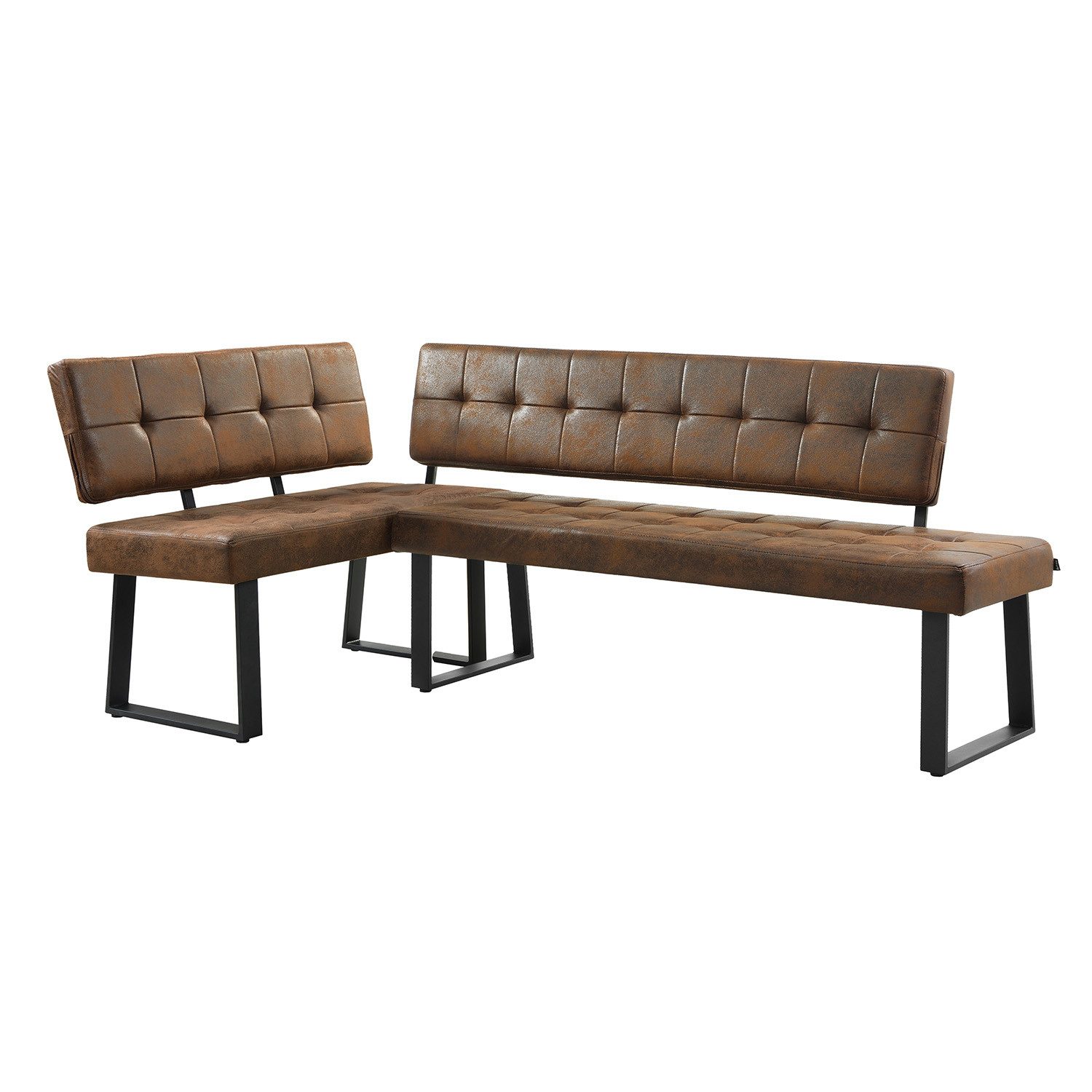 B&D home Eckbank AKA (2-St), beidseitig montierbar, gepolstert, mit Rückenlehne, verschiedene Maße
